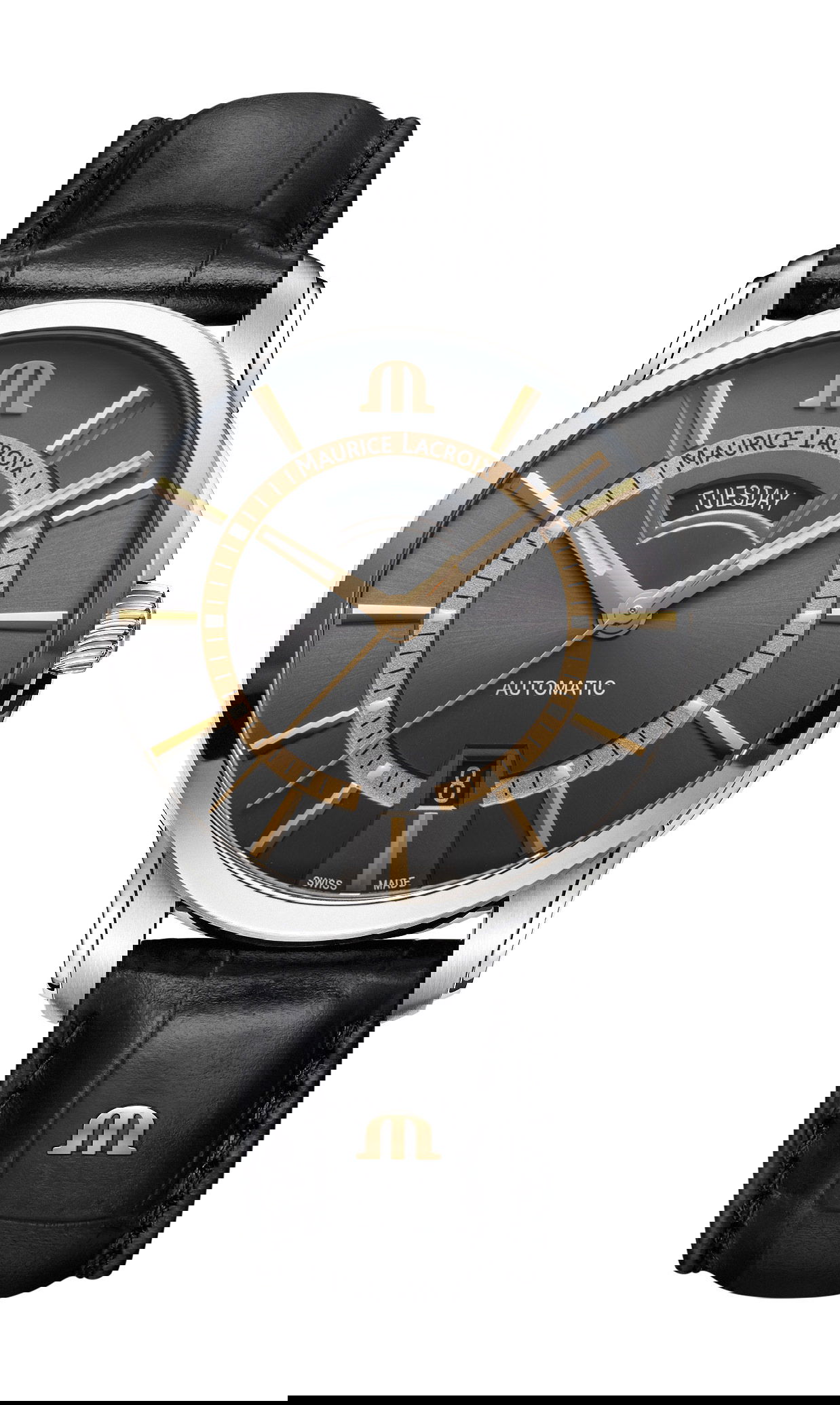Maurice Lacroix Pontos Day Date 41 luxury timepiece - detailed view