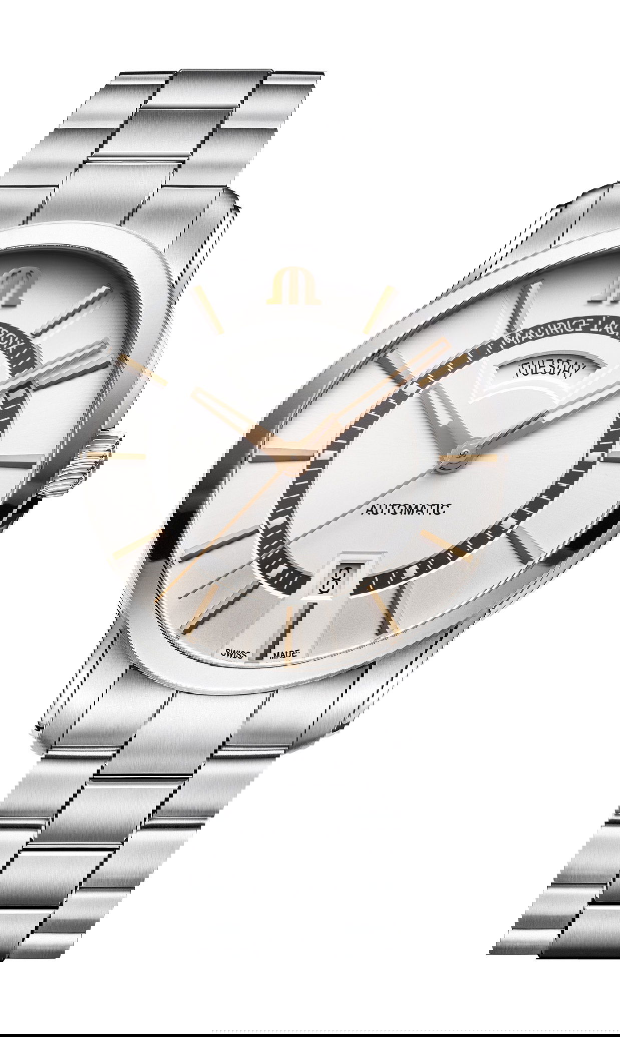 Maurice Lacroix Pontos Day Date 41 luxury timepiece - detailed view