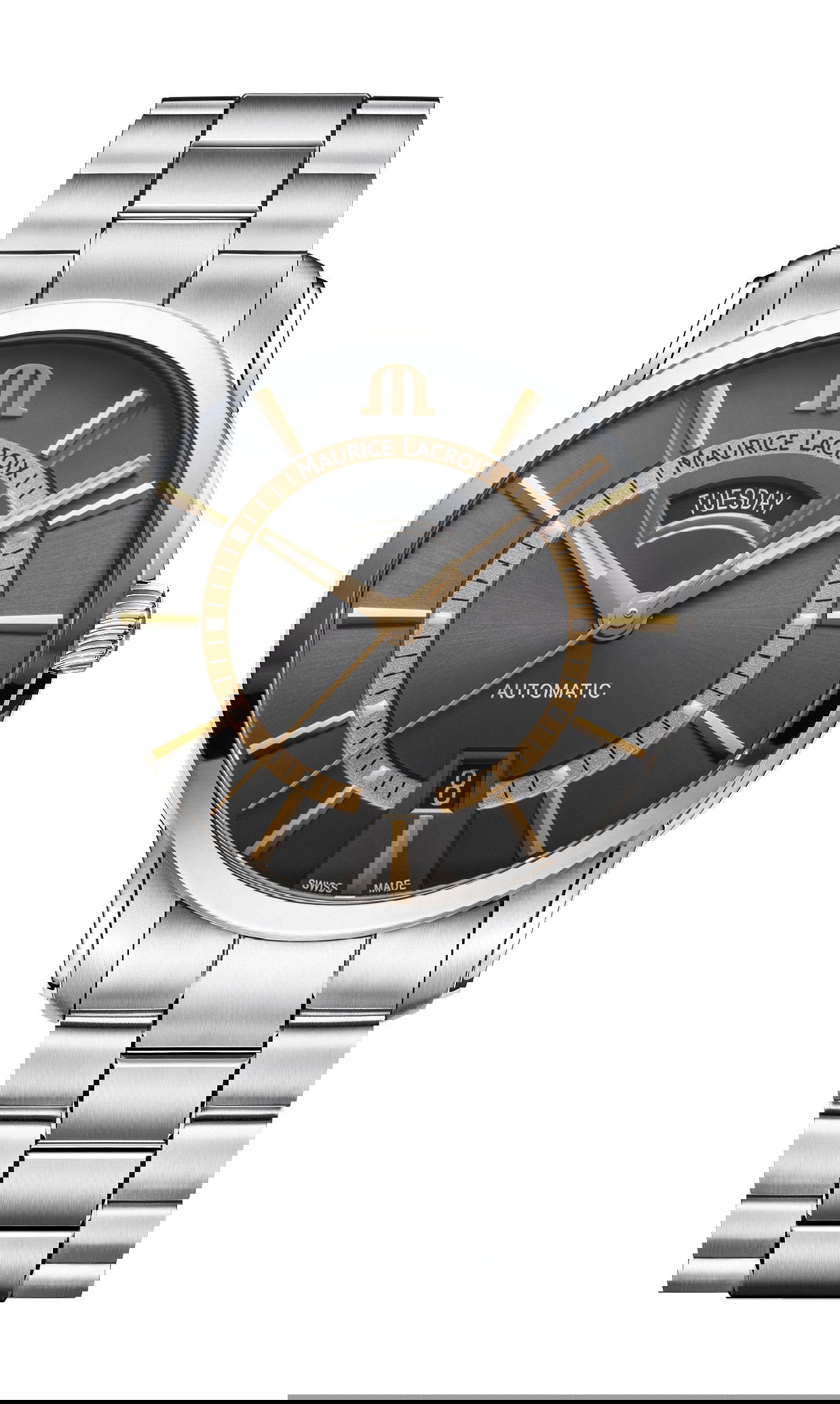 Maurice Lacroix Pontos Day Date 41 luxury timepiece - detailed view