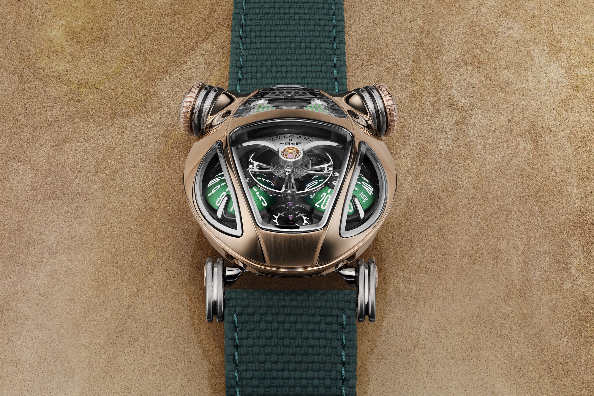 MB&F Bvlgari x MB&F Serpenti Rose Gold - View 2