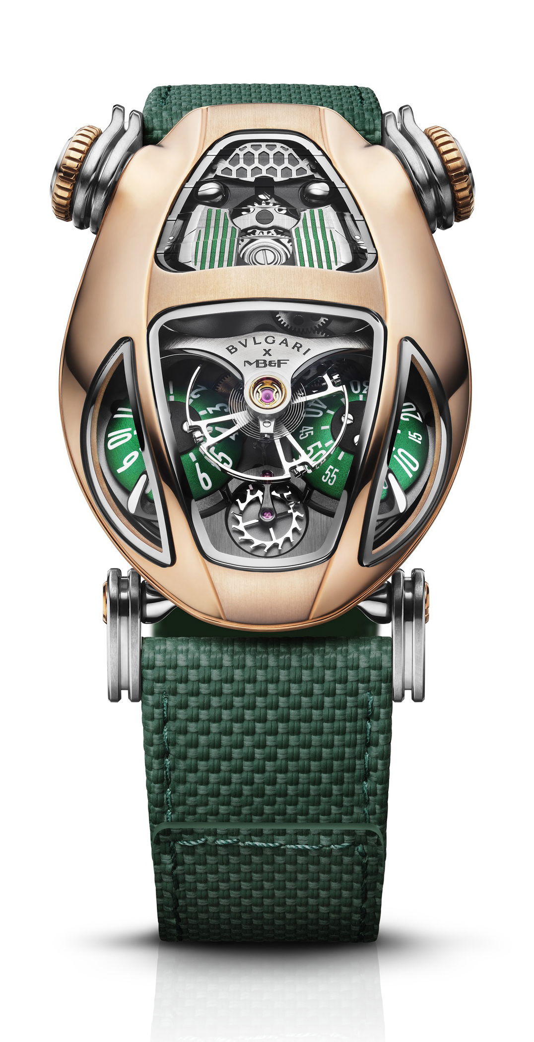Mb and F Bvlgari x MB&F Serpenti Rose Gold watch