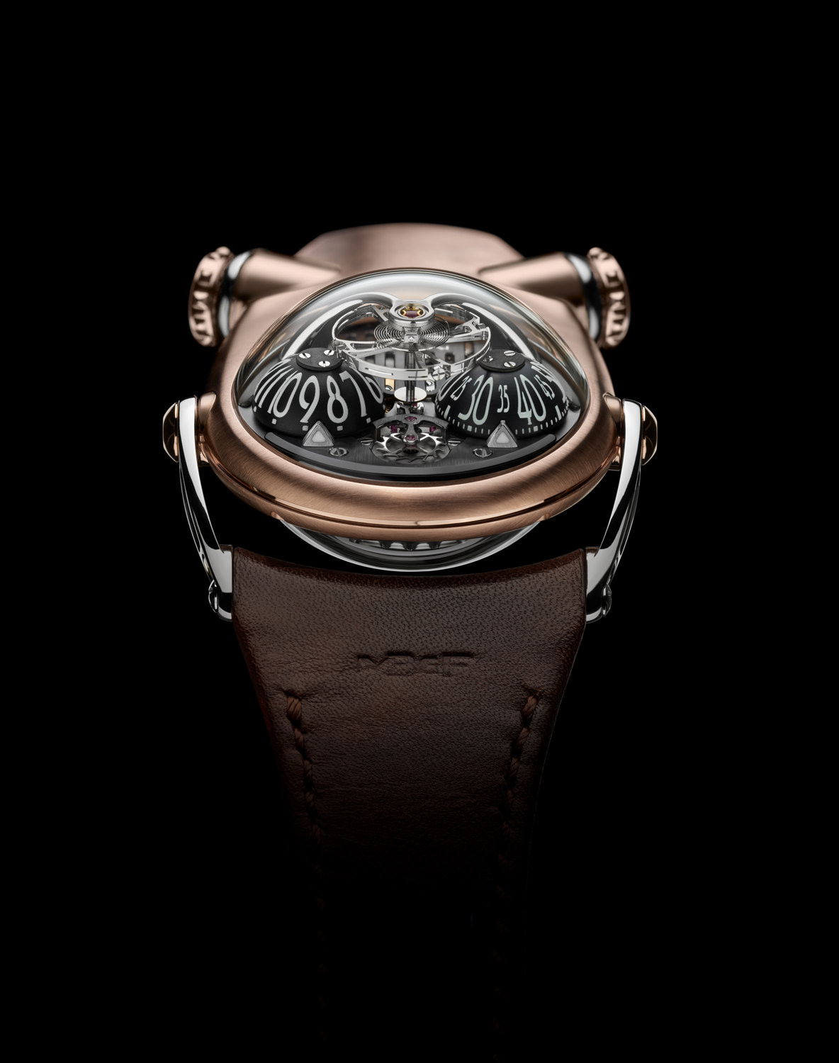 Mb and F HM10 Bulldog Red Gold watch
