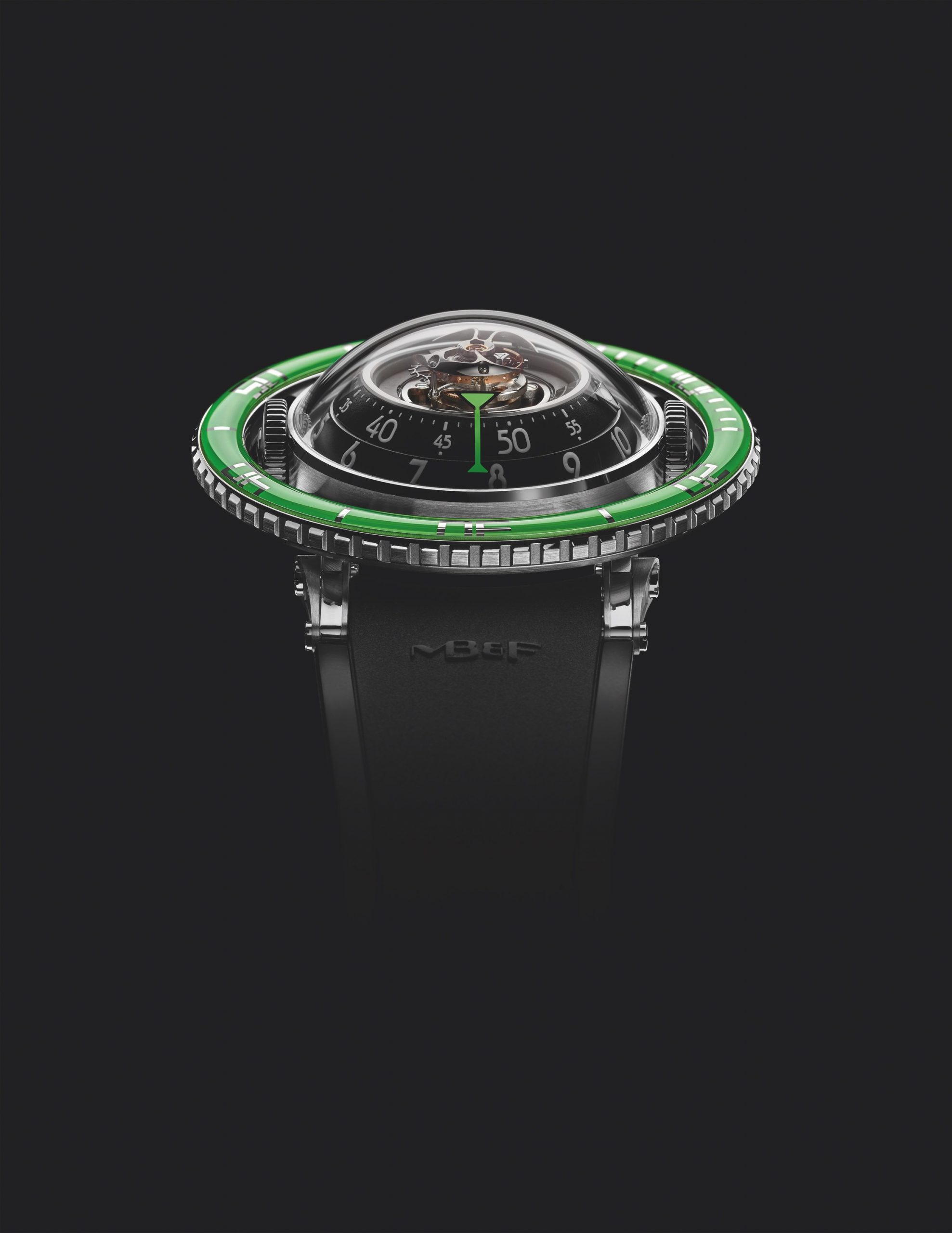 Mb and F HM7 Aquapod Titanium Green watch