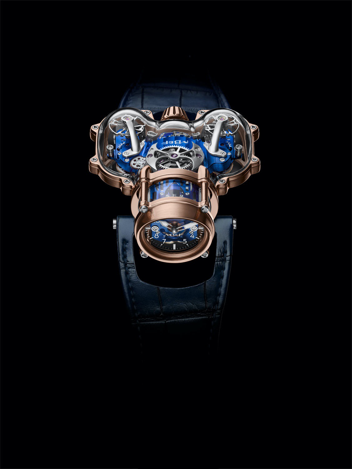 Mb and F HM9-SV Red Gold Blue watch