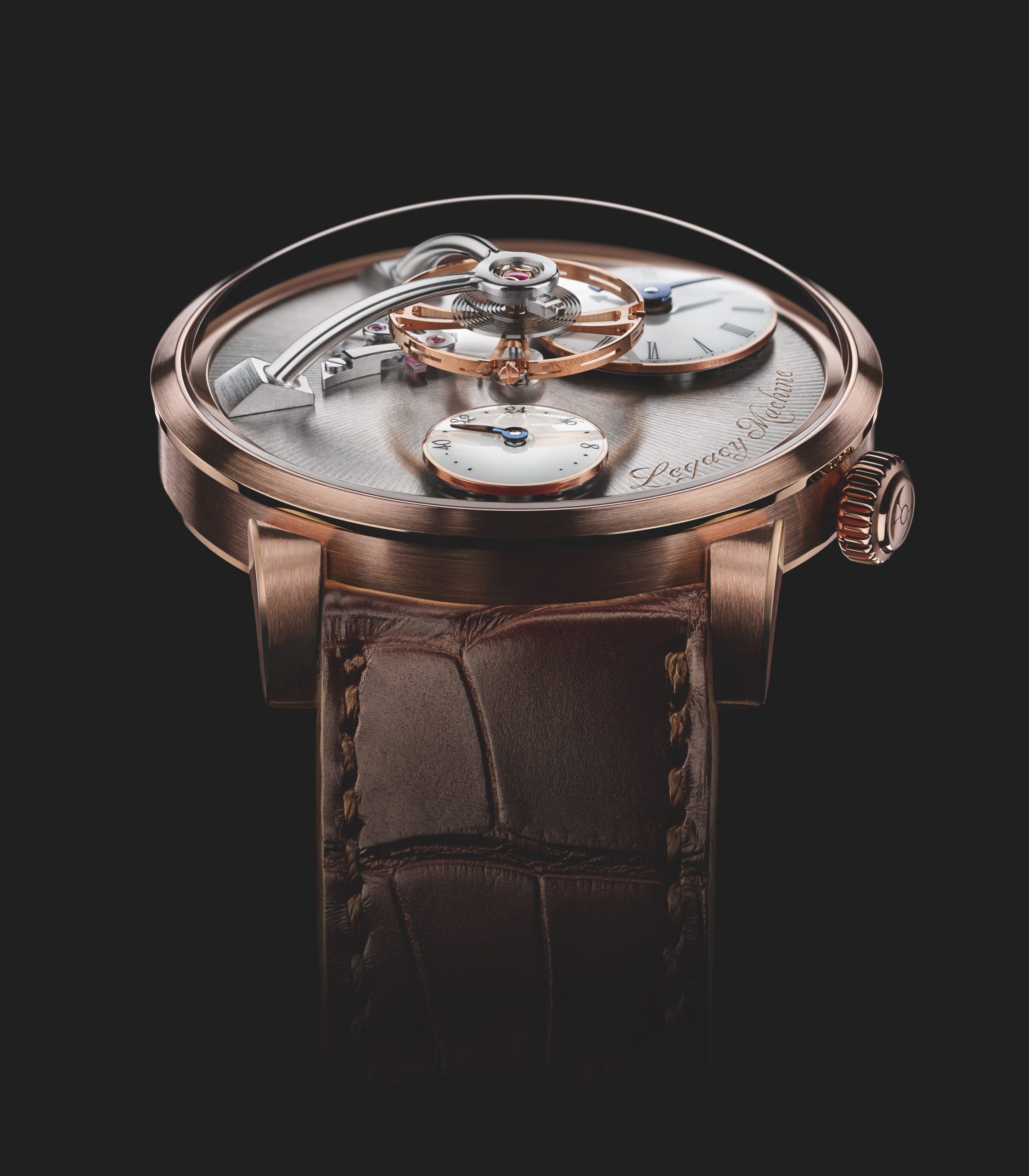 MB&F LM101 Red Gold luxury timepiece - detailed view