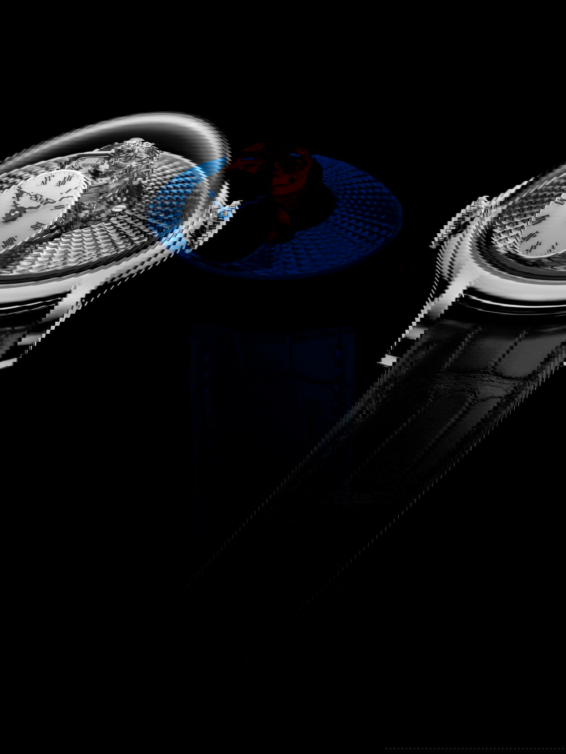 MB&F LM Flying T Platinum luxury timepiece - detailed view
