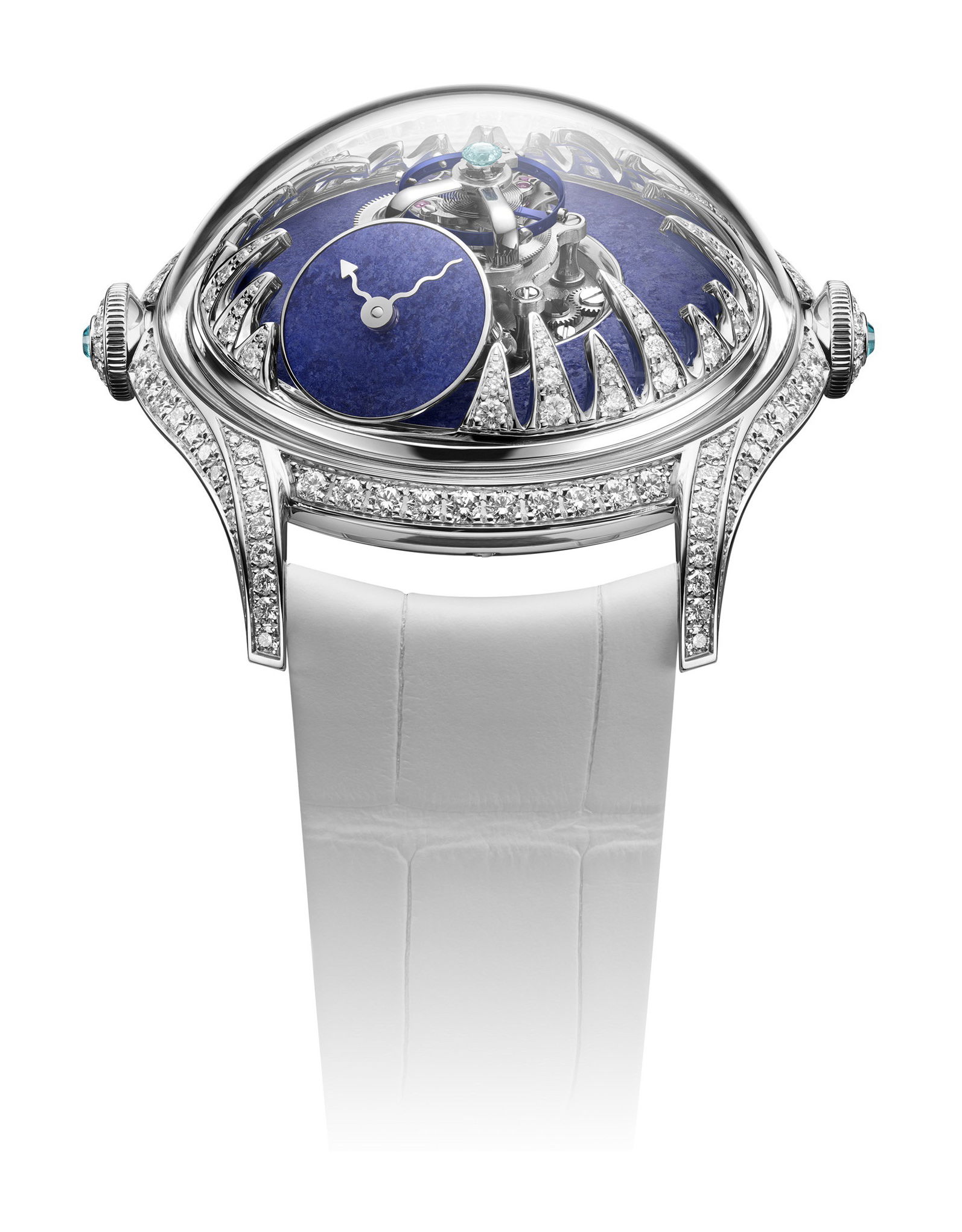 MB&F LM FlyingT Ice luxury timepiece - detailed view