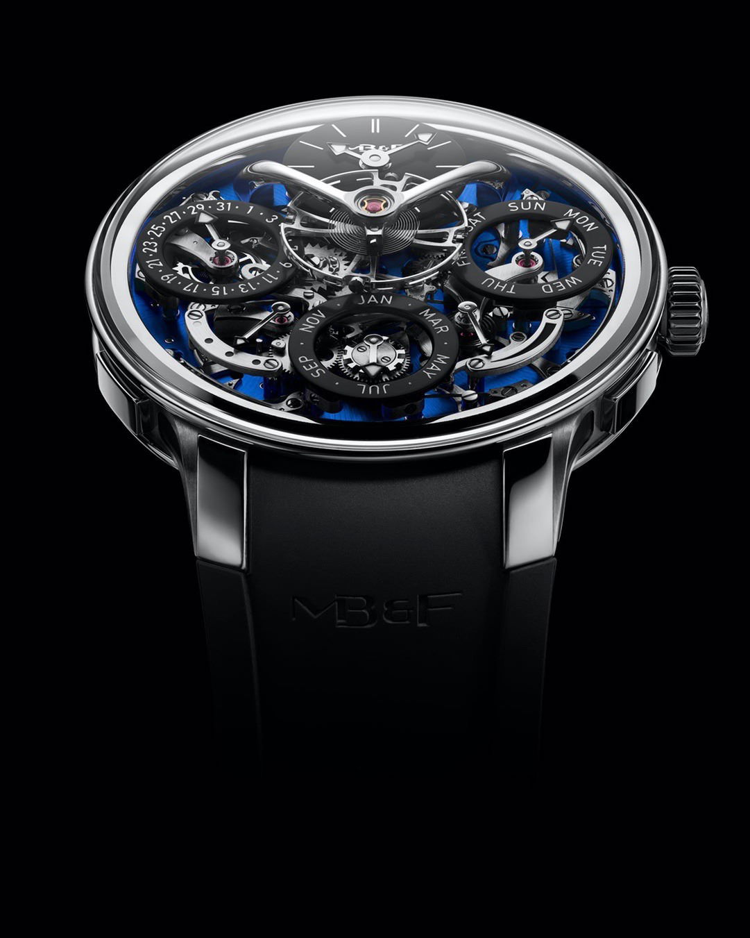 MB&F LM Perpetual EVO luxury timepiece - detailed view