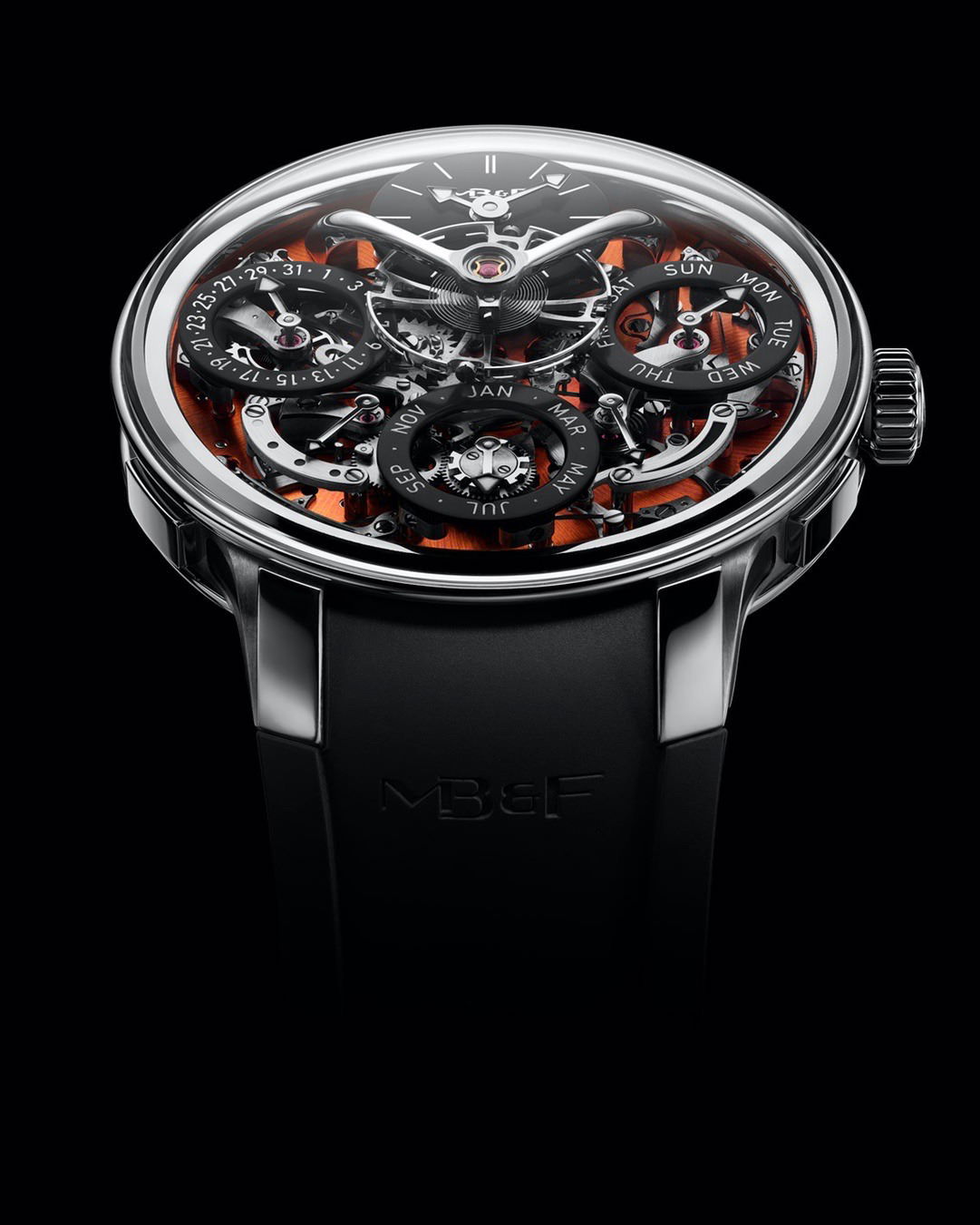 MB&F LM Perpetual EVO luxury timepiece - detailed view