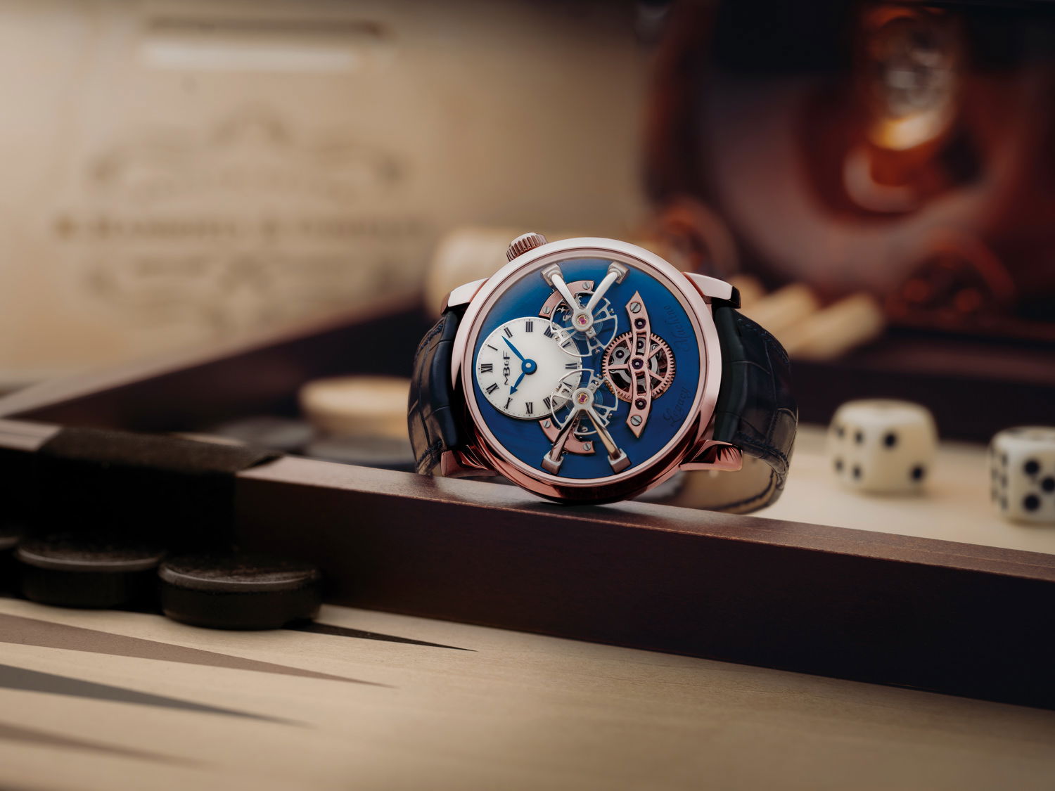 MB&F LM2 Red Gold Blue - View 3