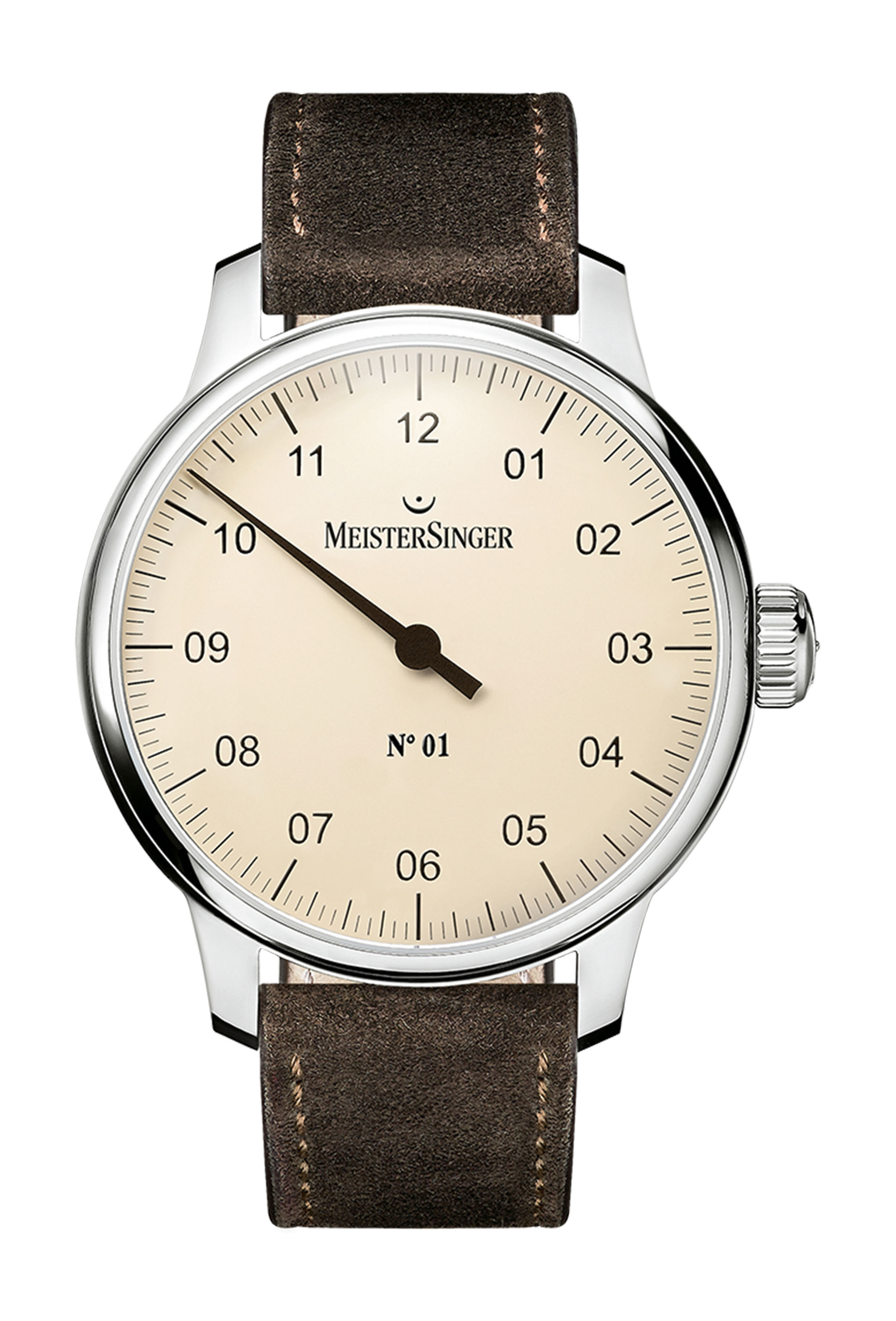 MeisterSinger N°01 40 mm luxury timepiece - detailed view