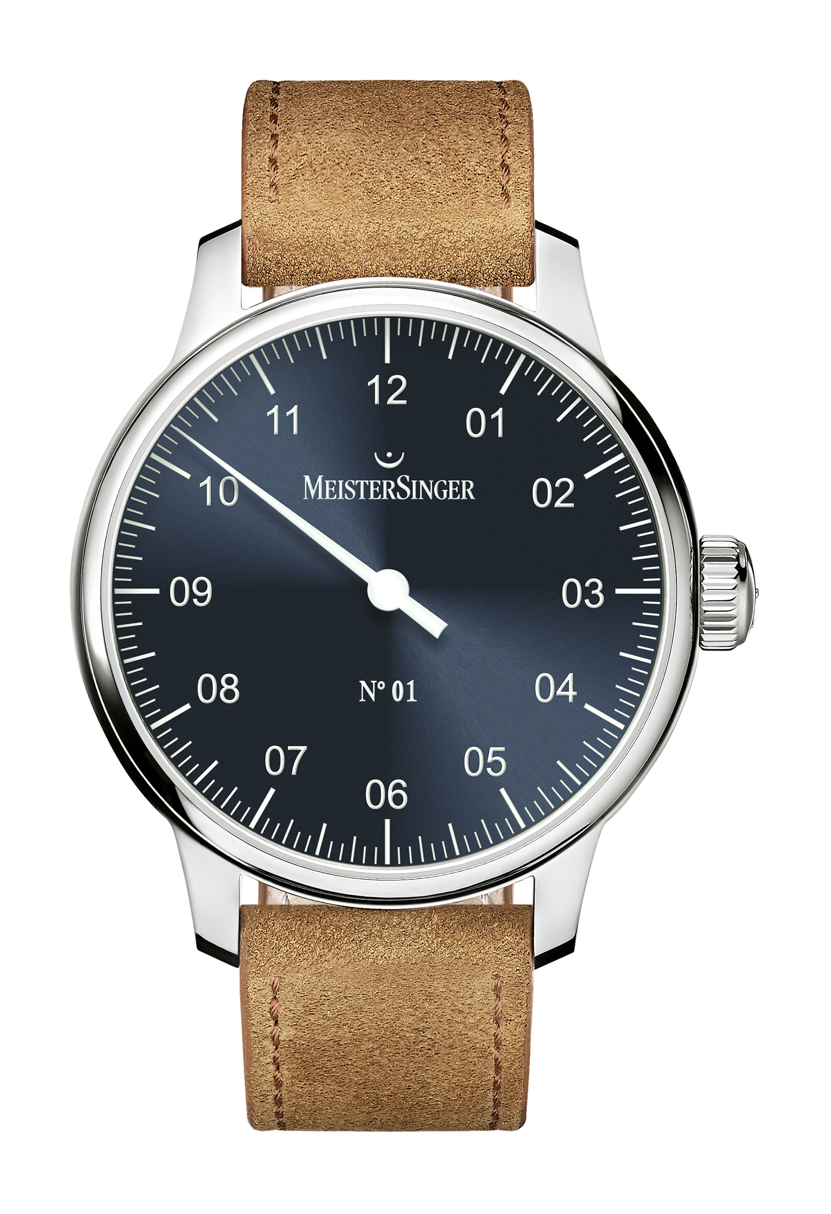 MeisterSinger N°01 40 mm luxury timepiece - detailed view