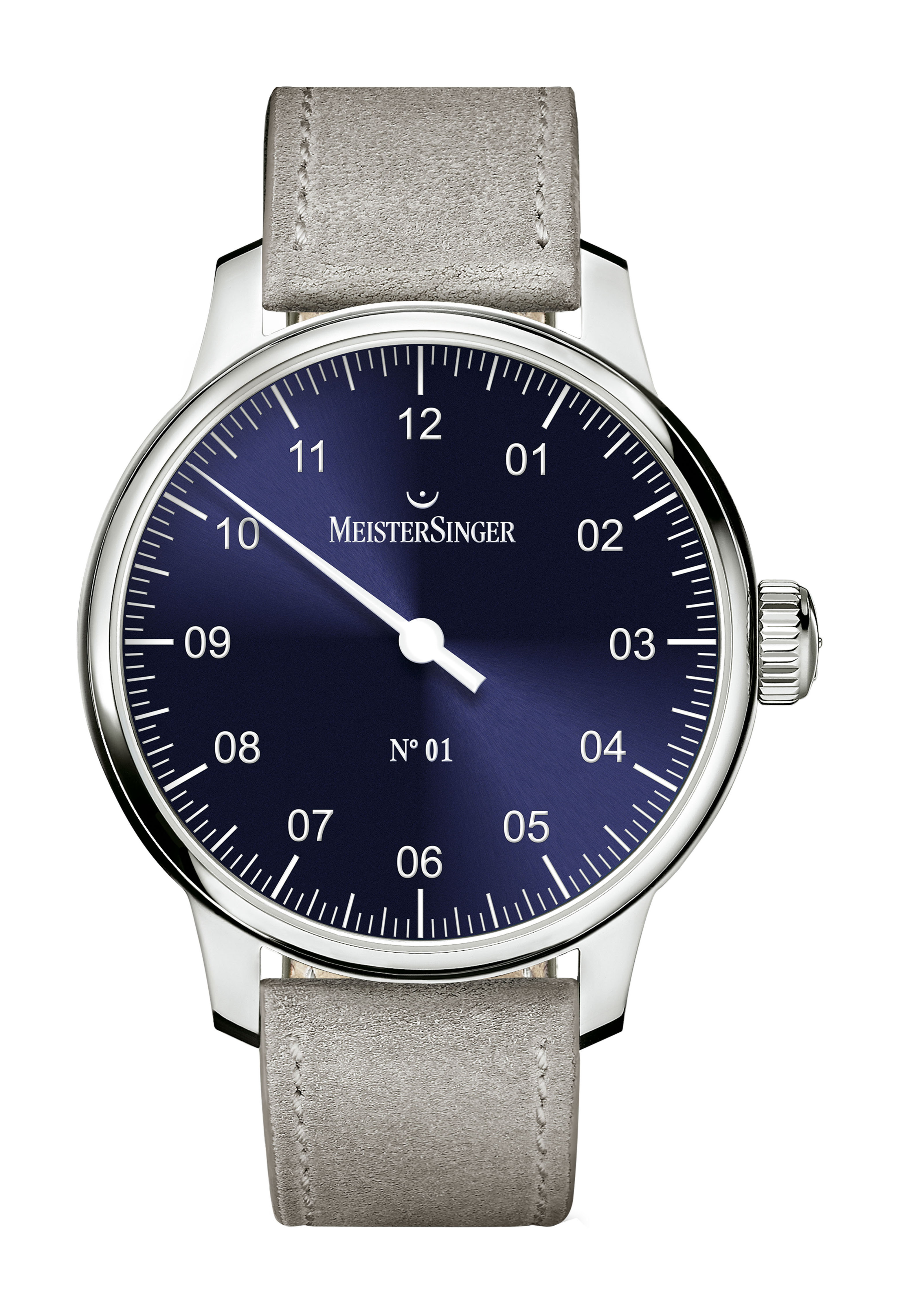 MeisterSinger N°01 luxury timepiece - detailed view