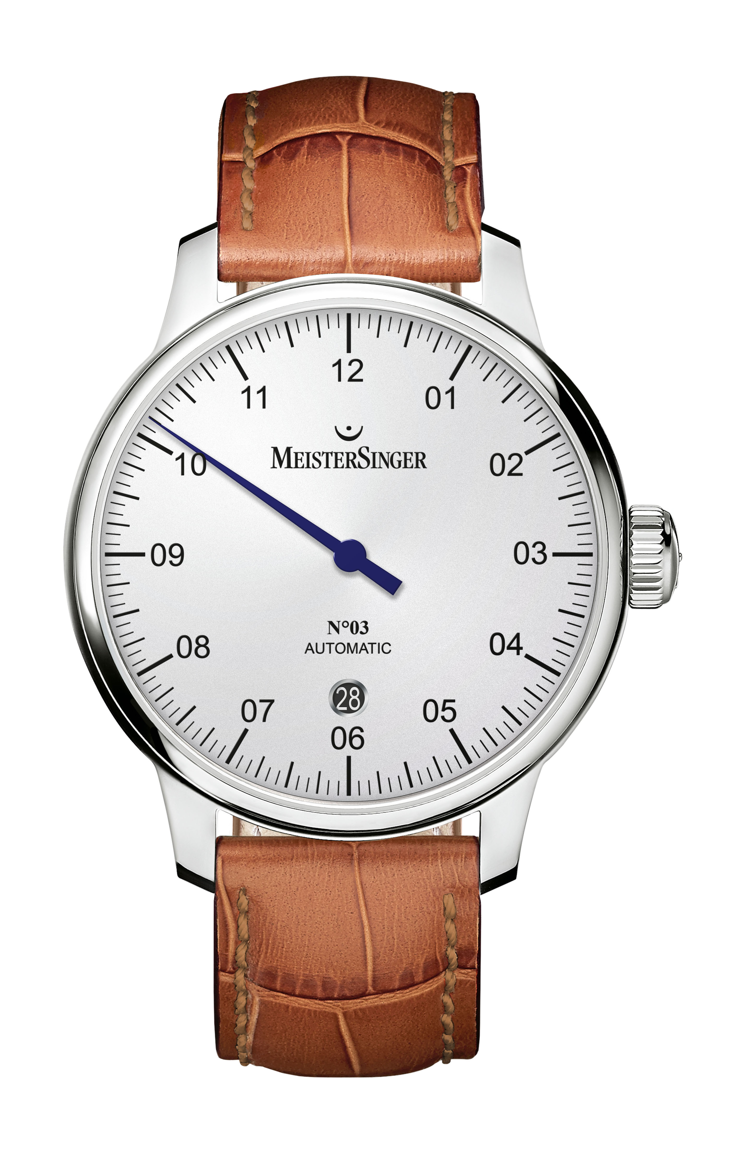 MeisterSinger N°03 40 mm luxury timepiece - detailed view