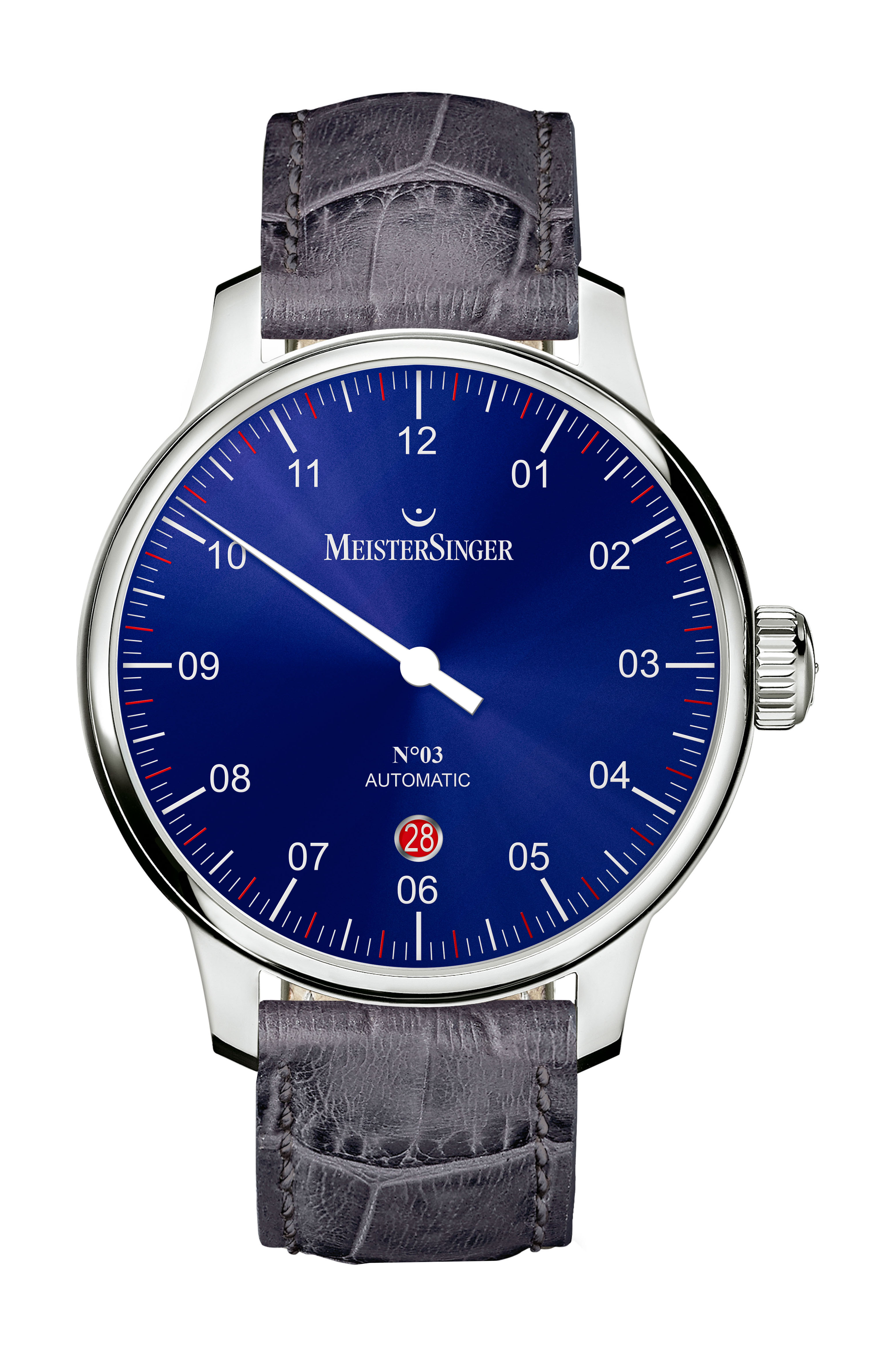 MeisterSinger N°03 40 mm luxury timepiece - detailed view
