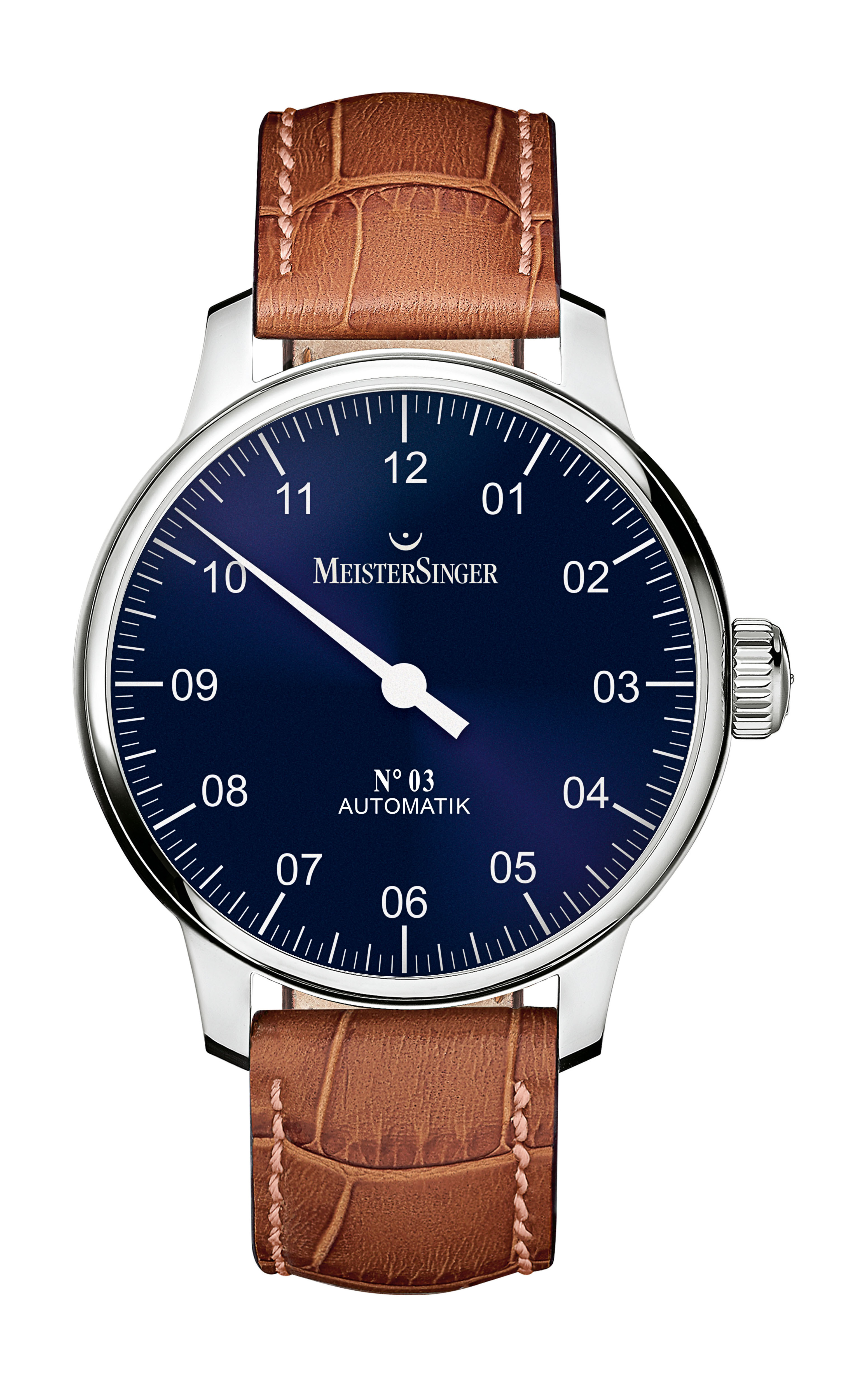 MeisterSinger N°03 43 mm luxury timepiece - detailed view