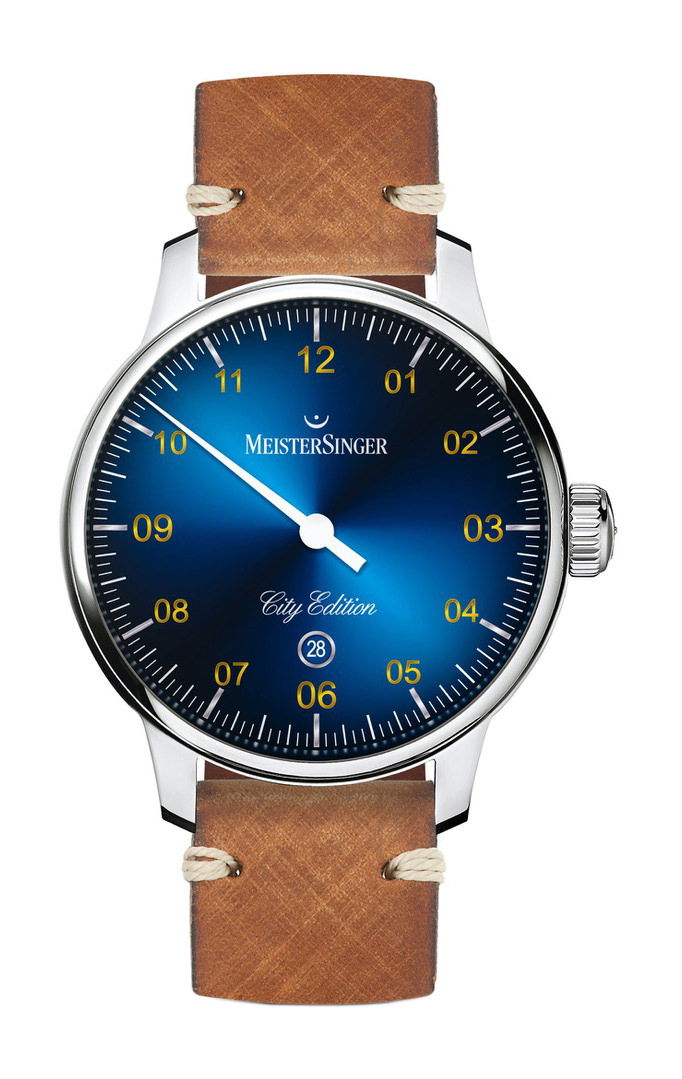 MeisterSinger No.03 City Edition 2020 luxury timepiece - detailed view