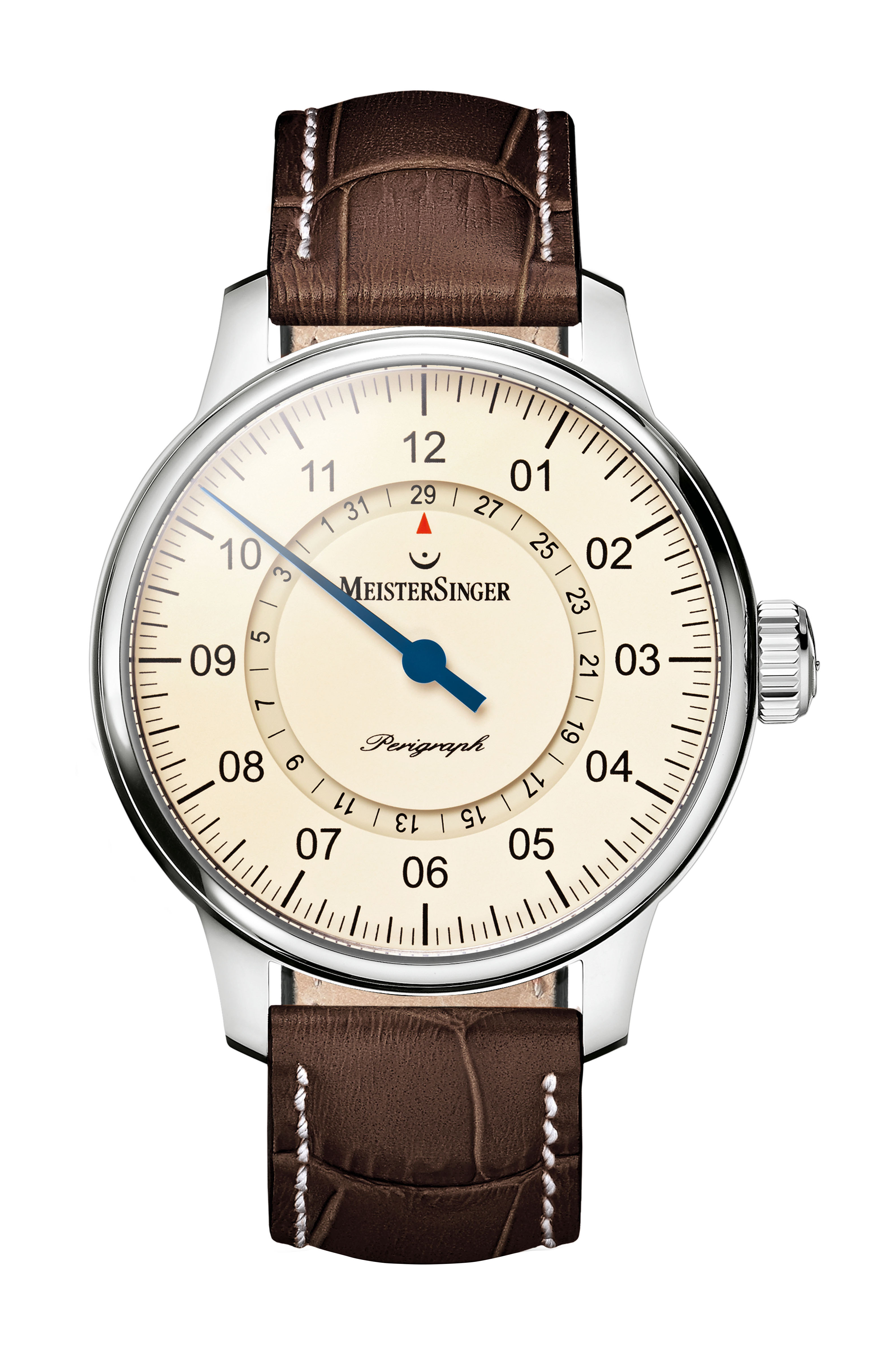 MeisterSinger Perigraph luxury timepiece - detailed view
