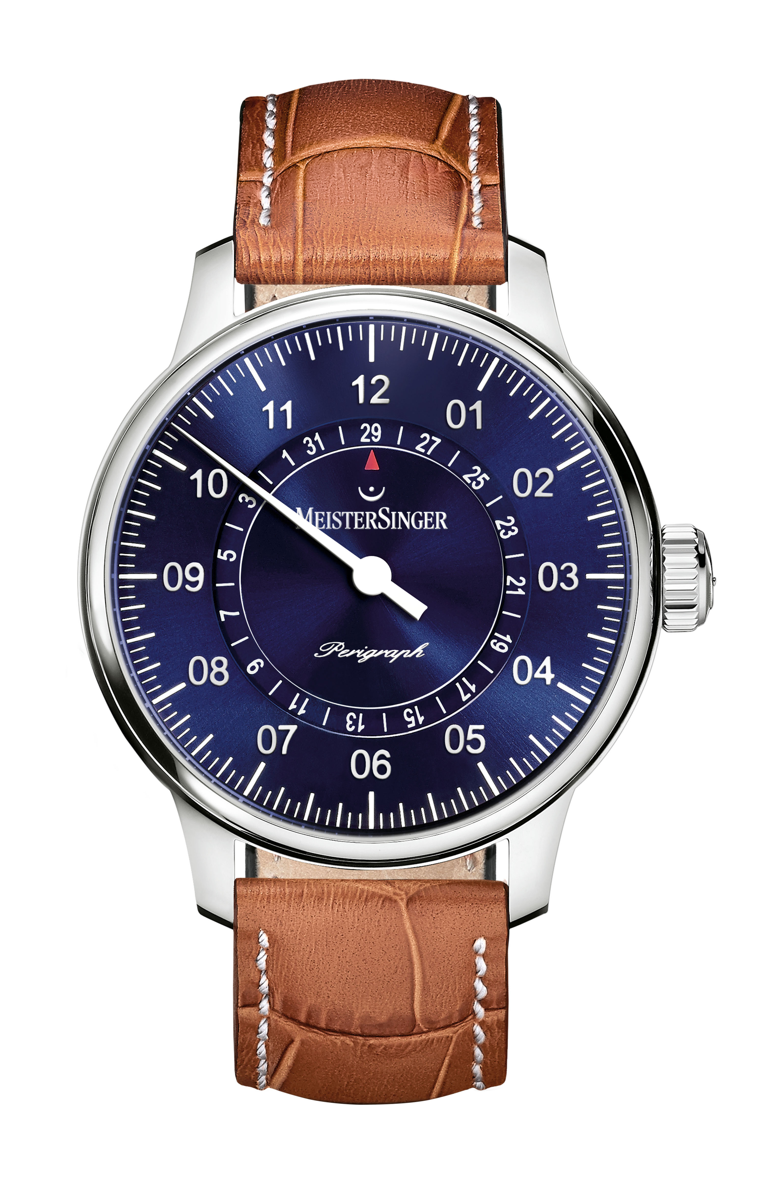 MeisterSinger Perigraph luxury timepiece - detailed view