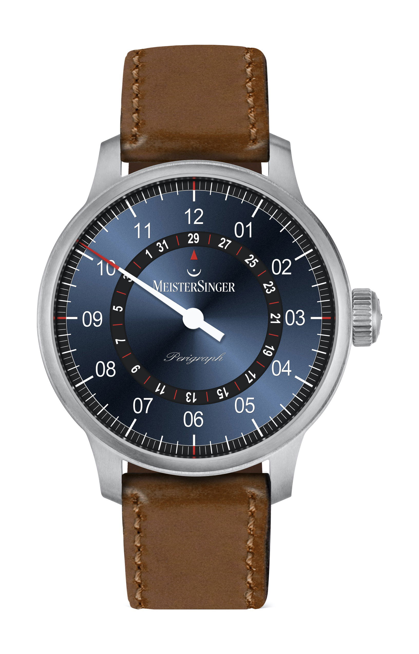 MeisterSinger Perigraph luxury timepiece - detailed view
