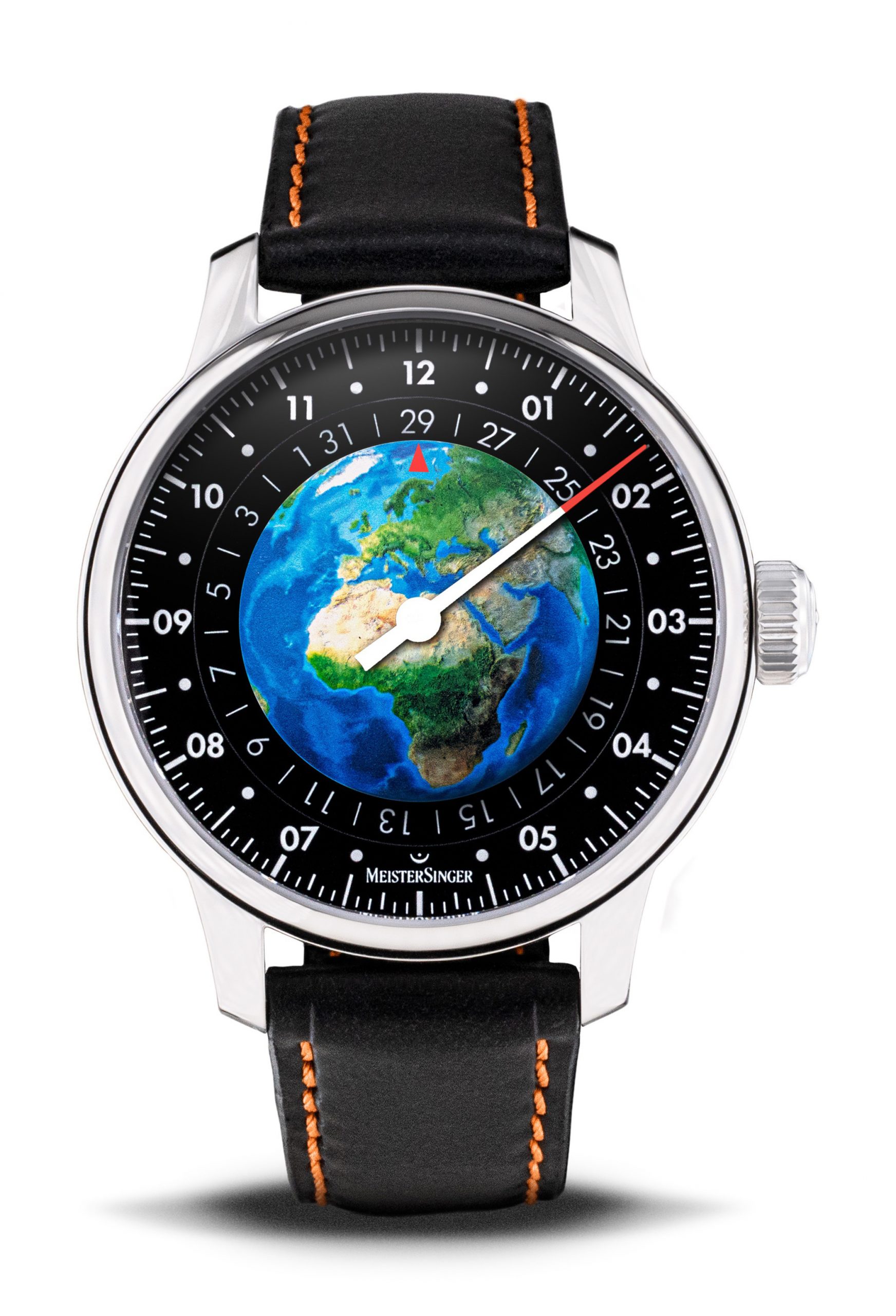 MeisterSinger Planet Earth Limited Edition luxury timepiece - detailed view