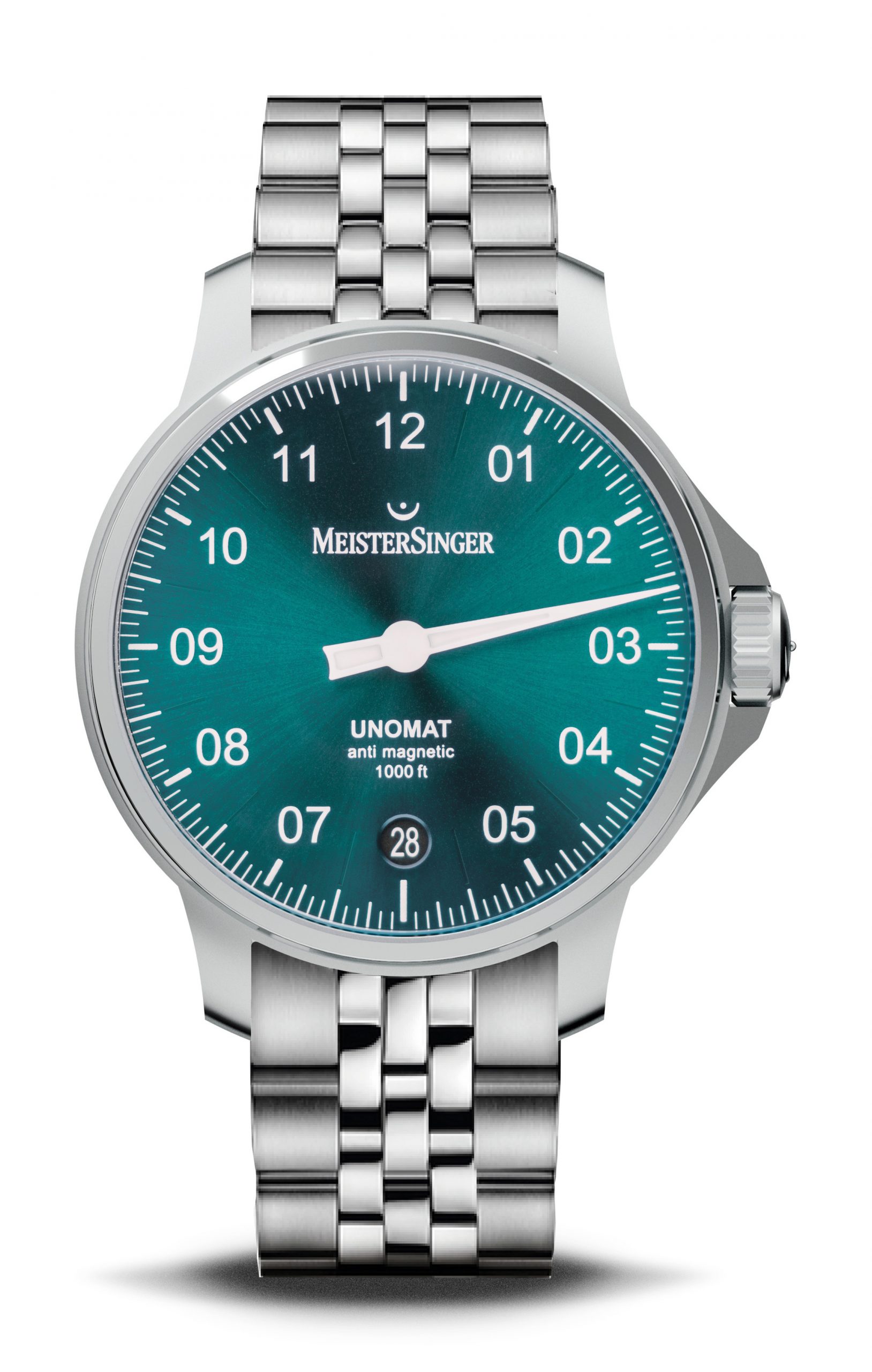 MeisterSinger Unomat luxury timepiece - detailed view