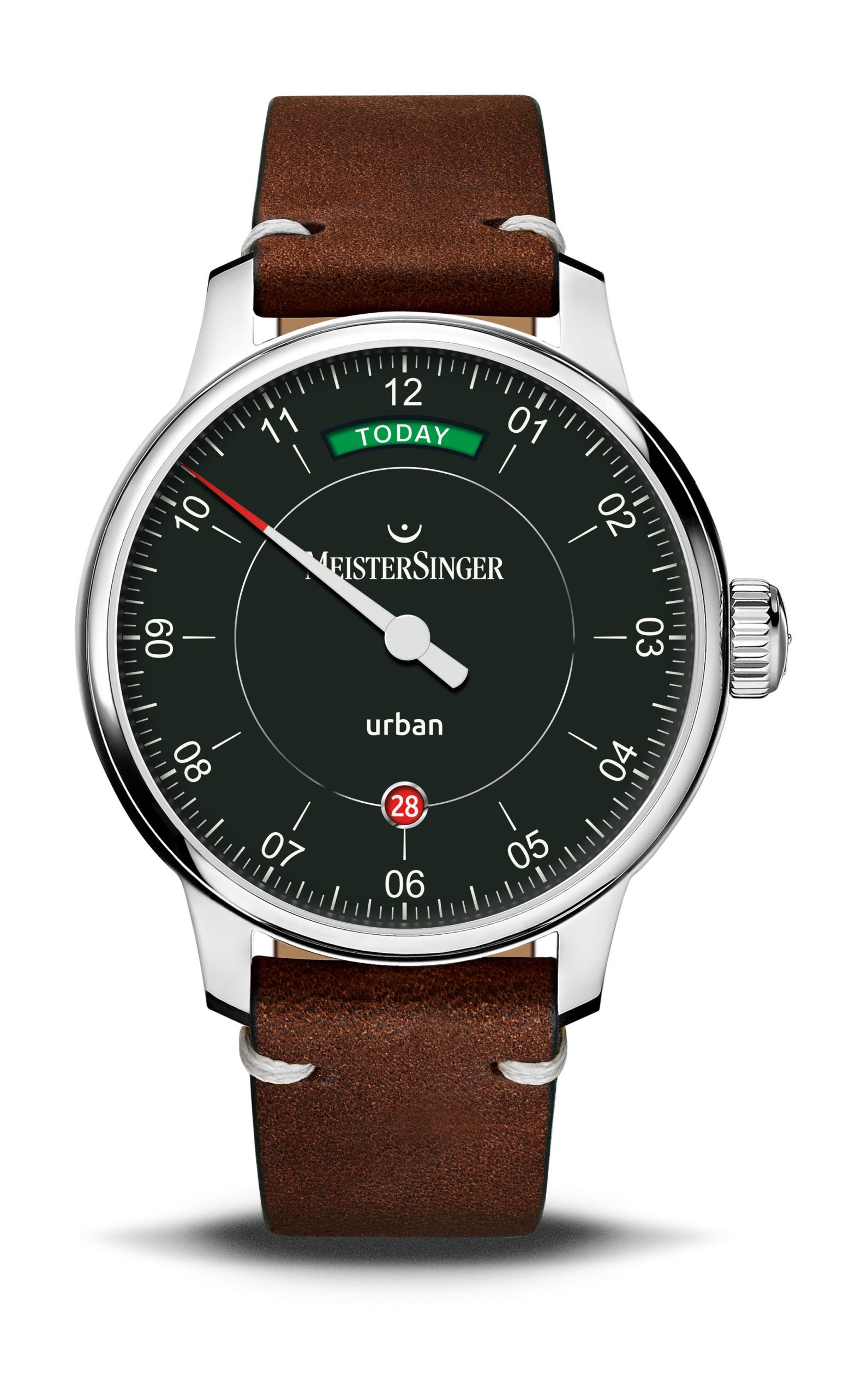 MeisterSinger Urban Day Date TODAY edition luxury timepiece - detailed view