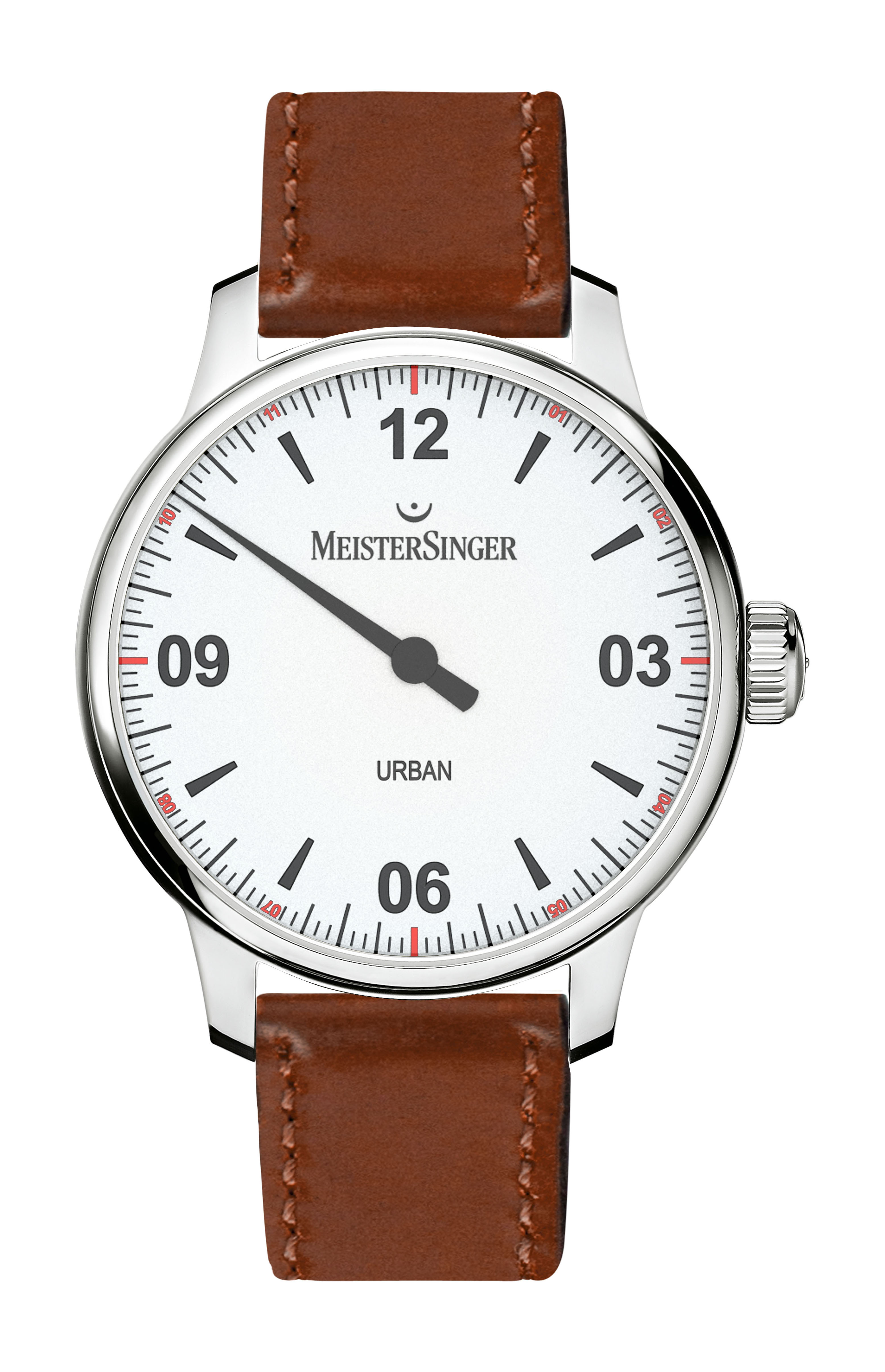 MeisterSinger Urban luxury timepiece - detailed view
