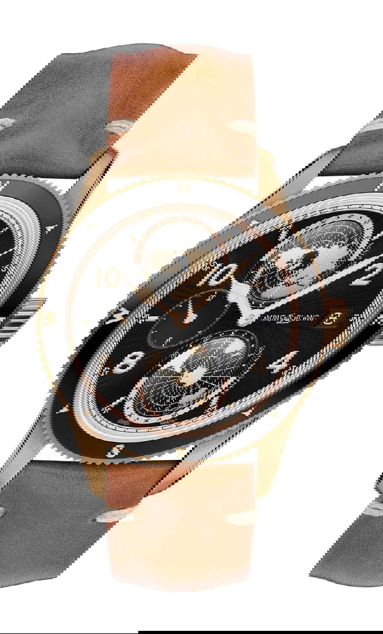 Montblanc 1858 Geosphere Limited Edition 1858 luxury timepiece - detailed view