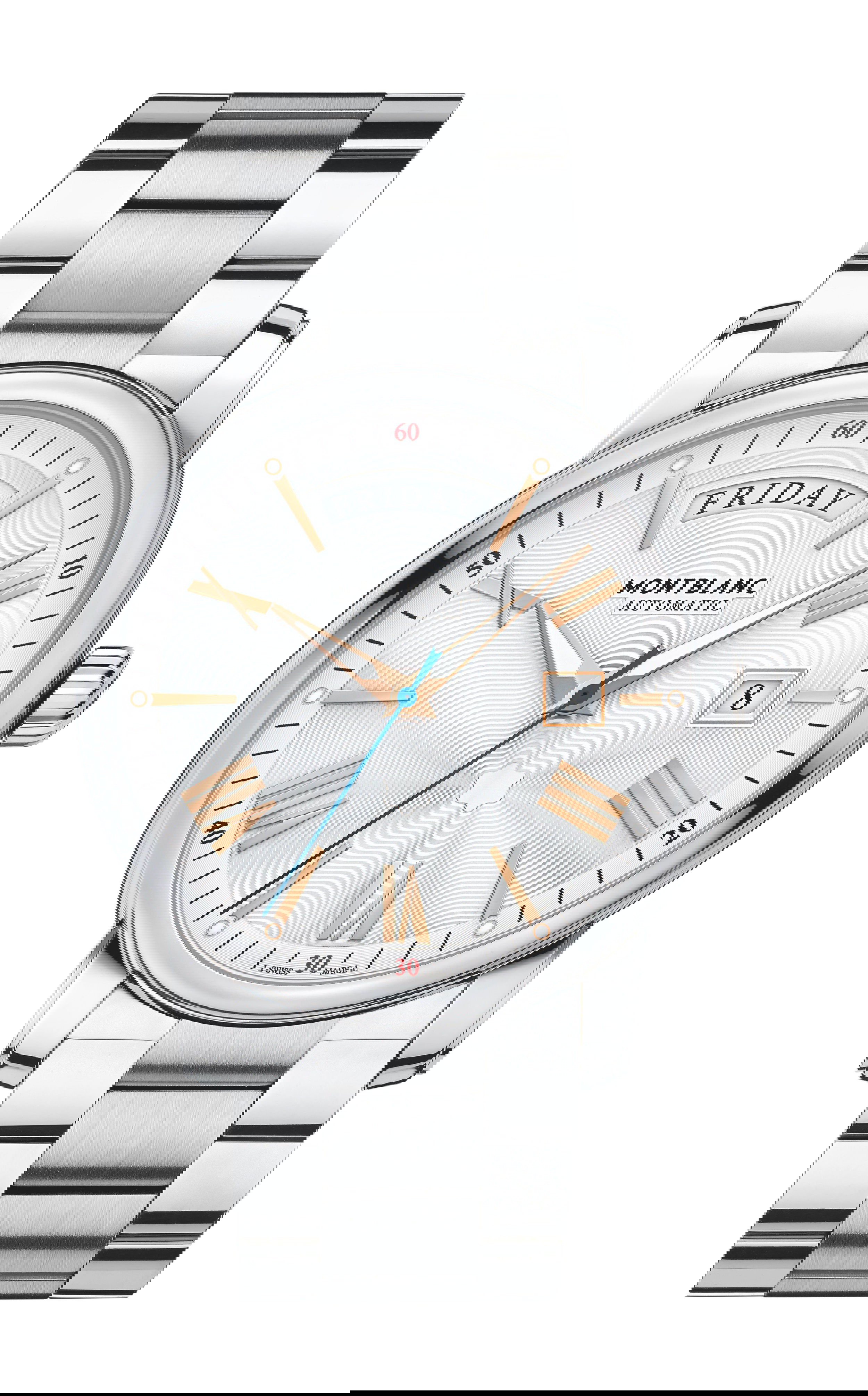 Montblanc 4810 Day-Date luxury timepiece - detailed view