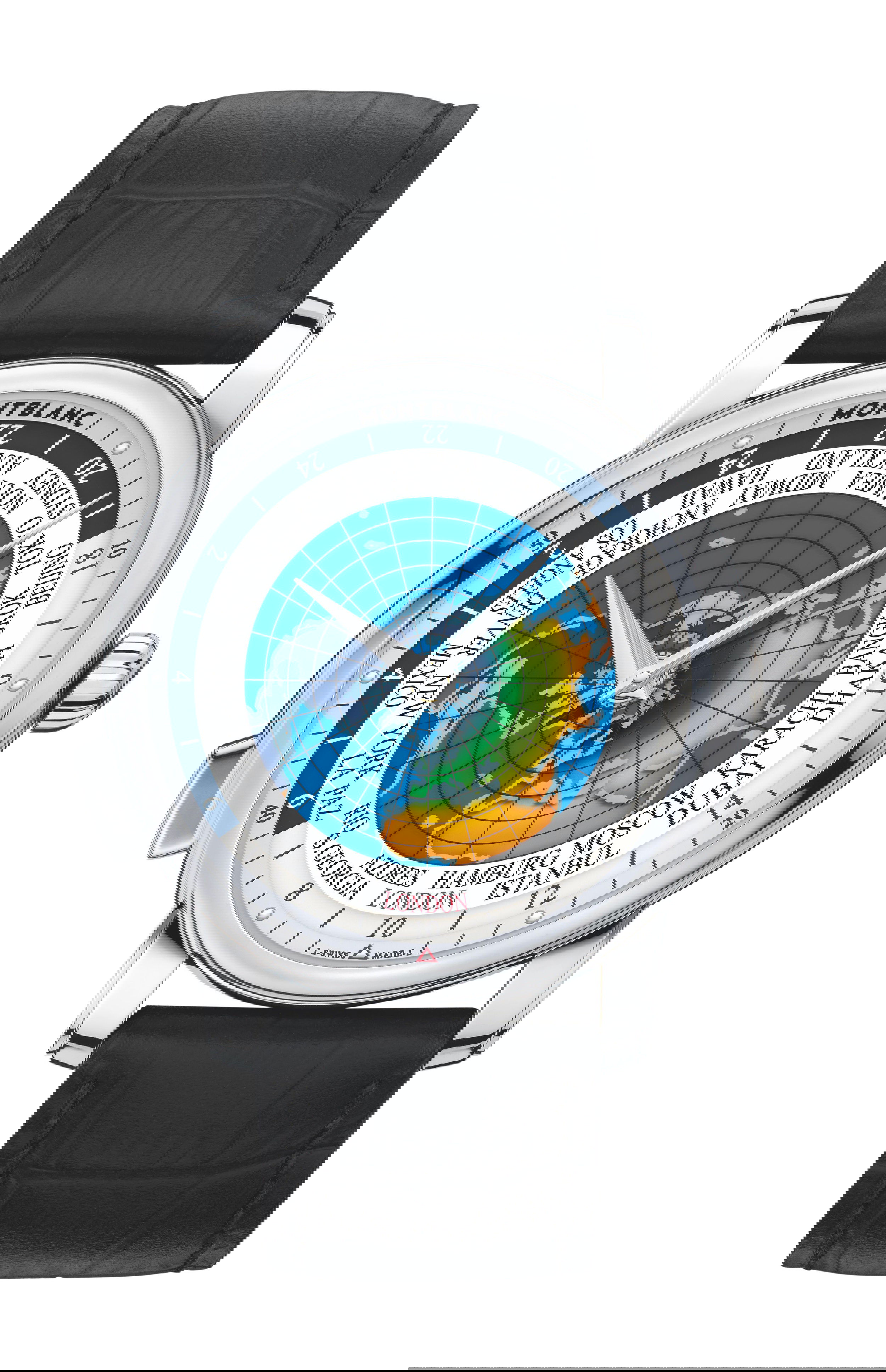 Montblanc 4810 Orbis Terrarum luxury timepiece - detailed view