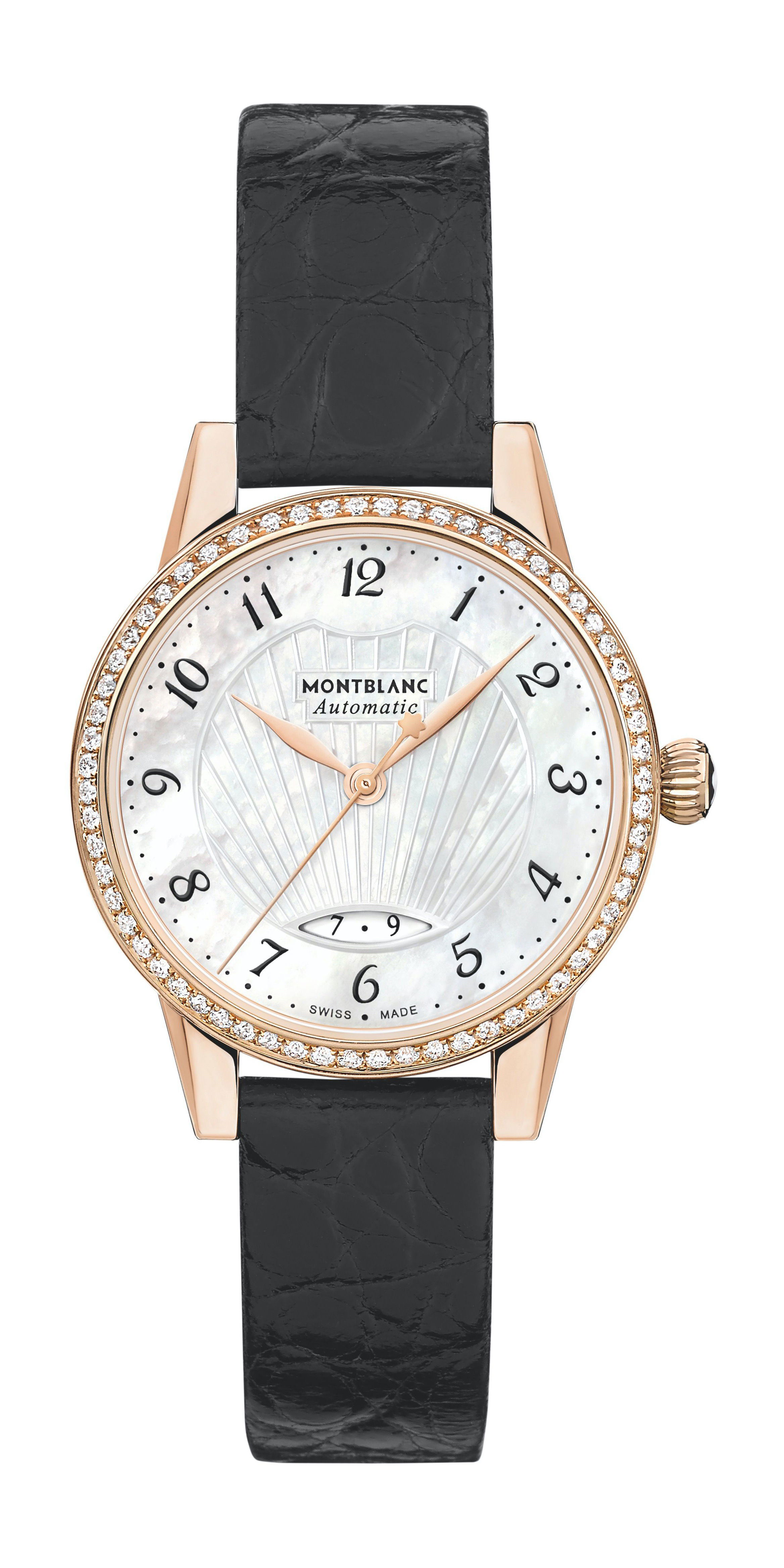 Montblanc Bohème Automatic Date 28 mm luxury timepiece - detailed view