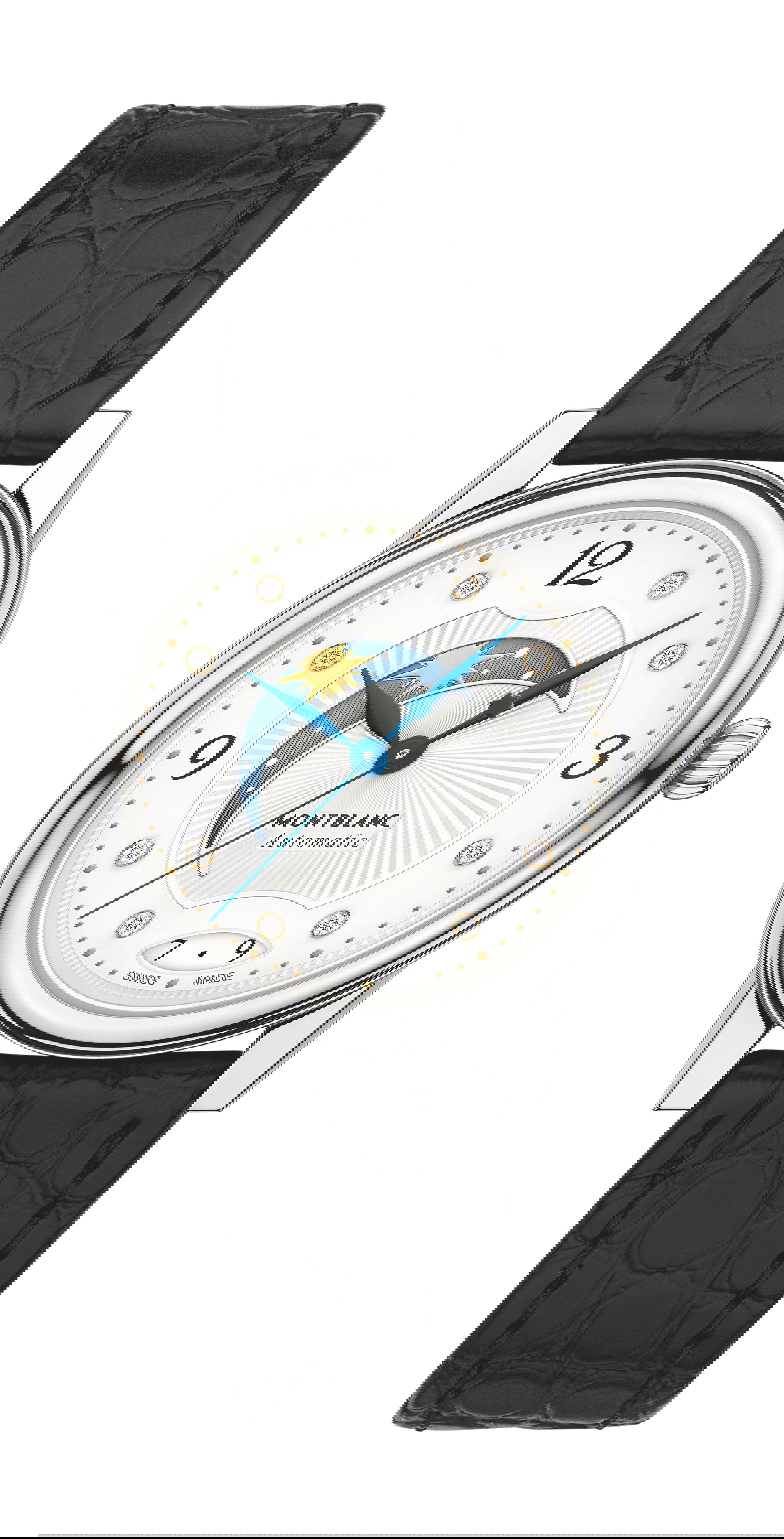 Montblanc Bohème Day & Night 30 mm luxury timepiece - detailed view