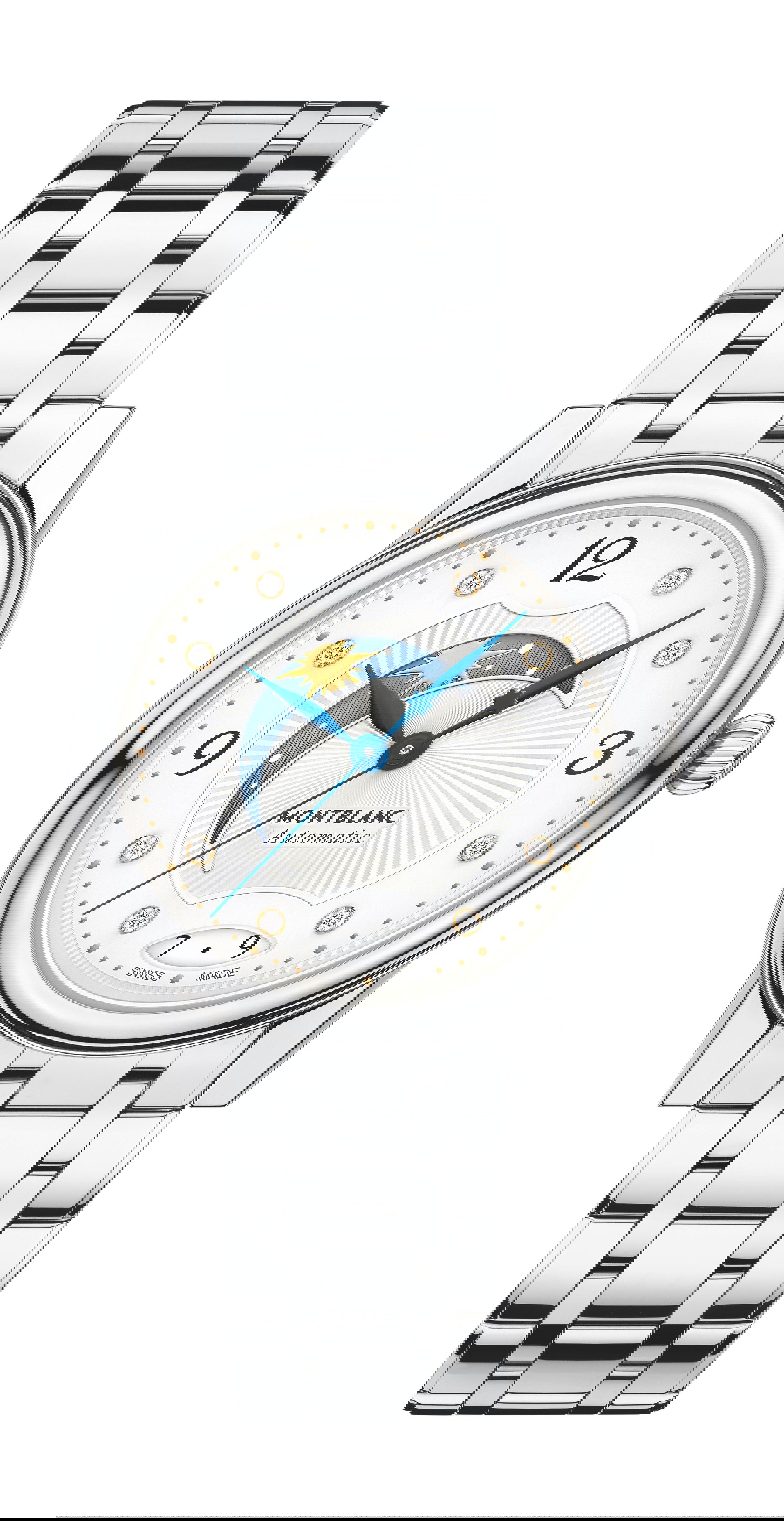Montblanc Bohème Day & Night 30 mm luxury timepiece - detailed view