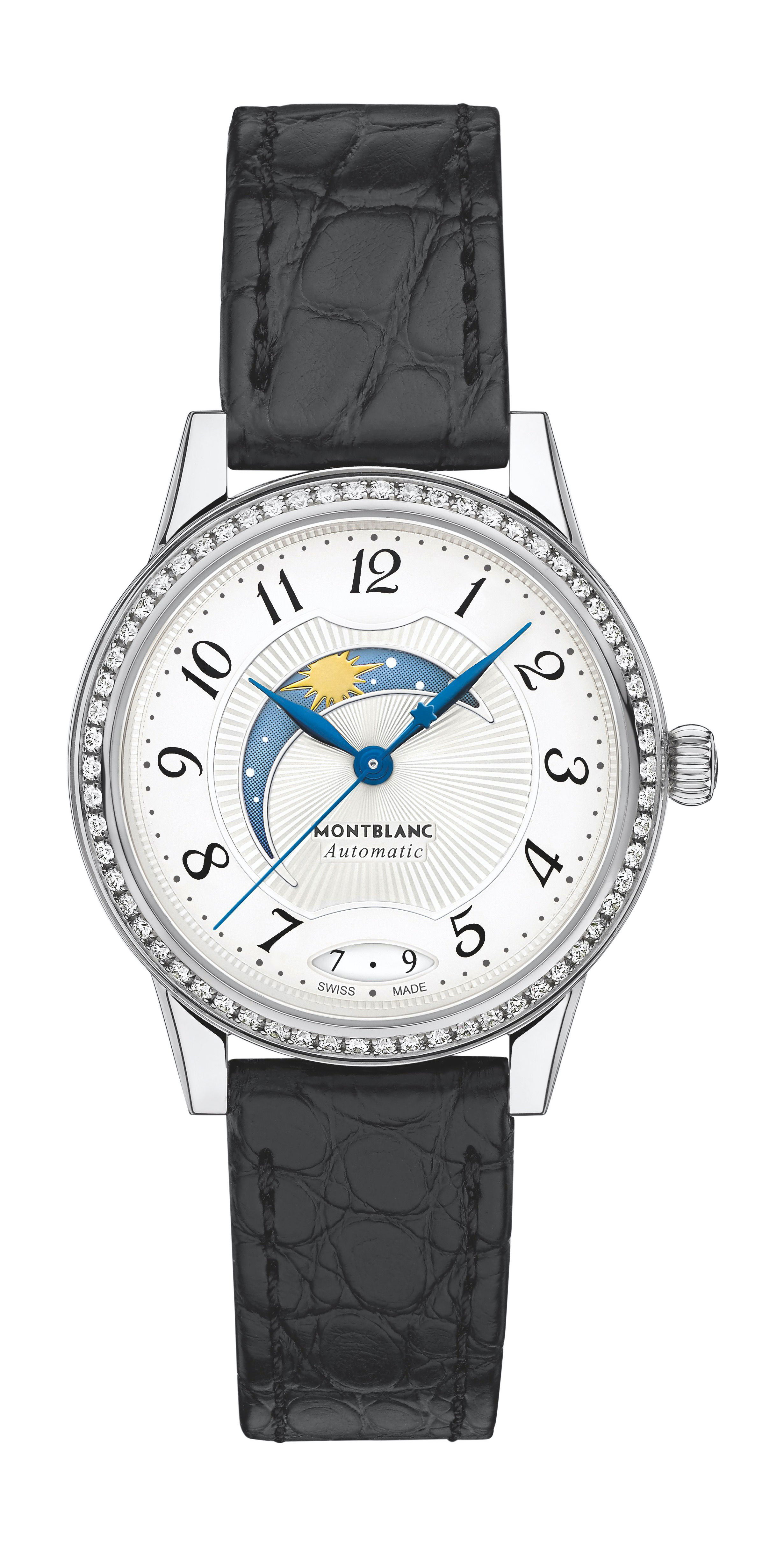Montblanc Bohème Day & Night 30 mm luxury timepiece - detailed view
