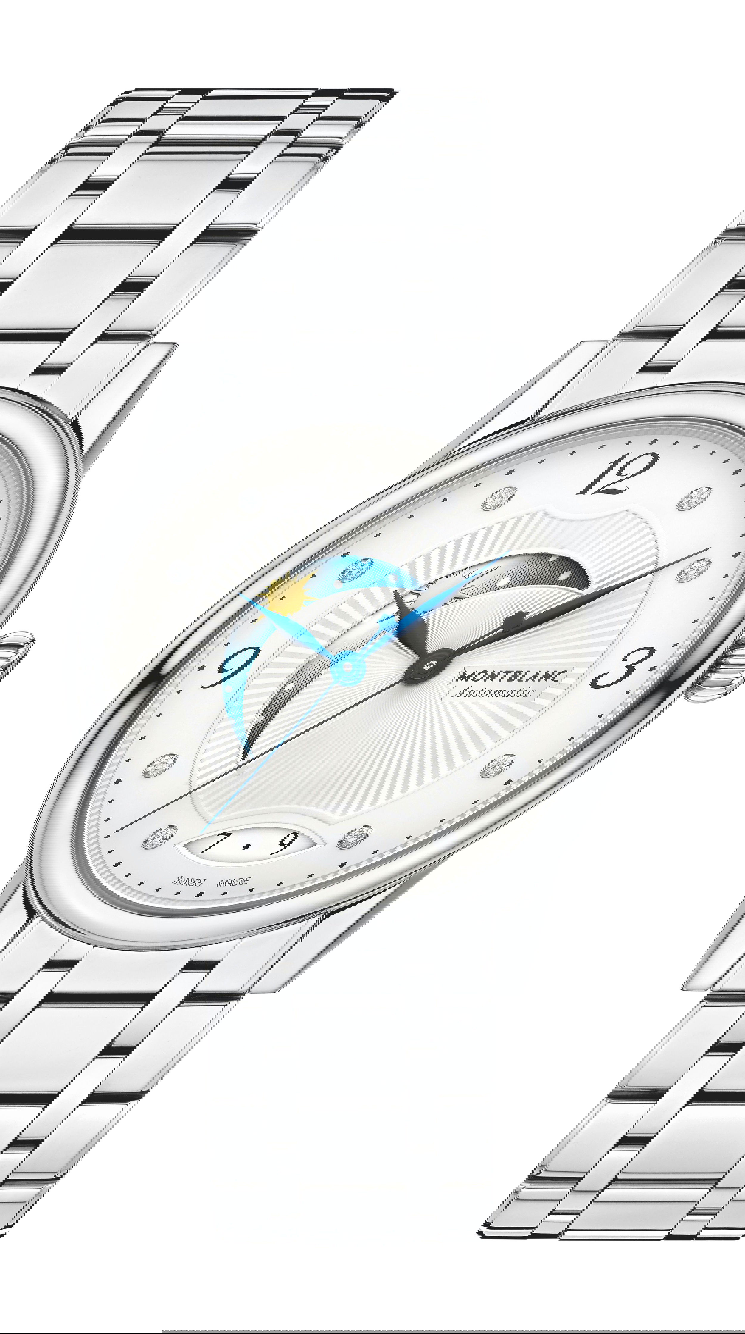 Montblanc Bohème Day & Night 34 mm luxury timepiece - detailed view