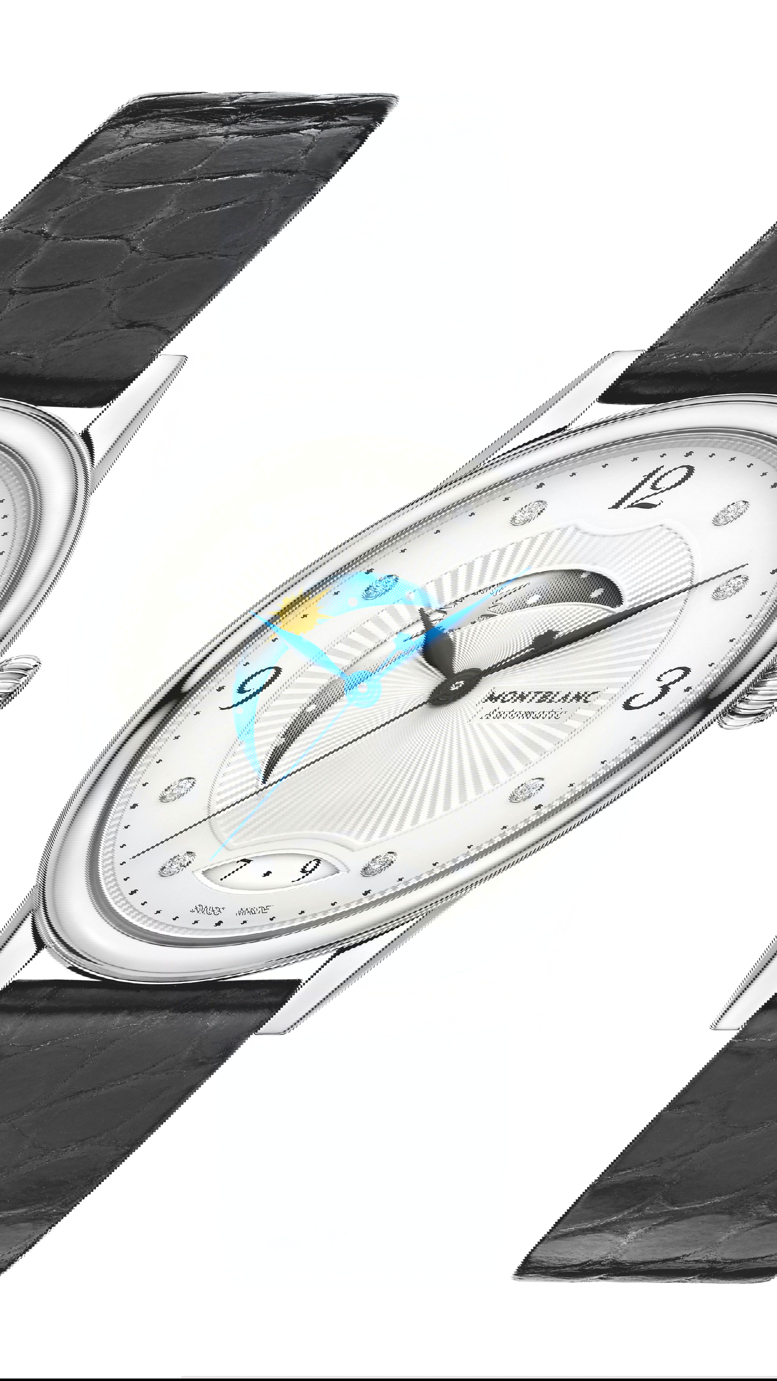 Montblanc Bohème Day & Night 34 mm luxury timepiece - detailed view