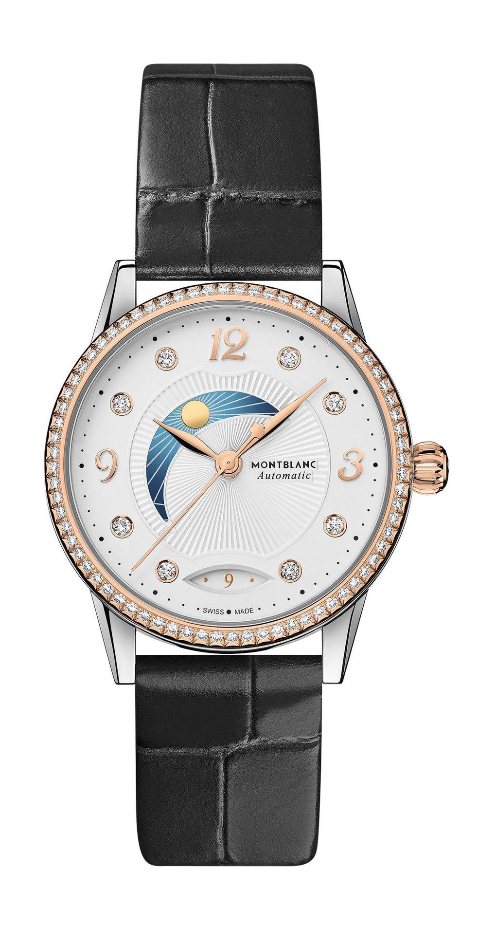 Montblanc Bohème Day & Night luxury timepiece - detailed view