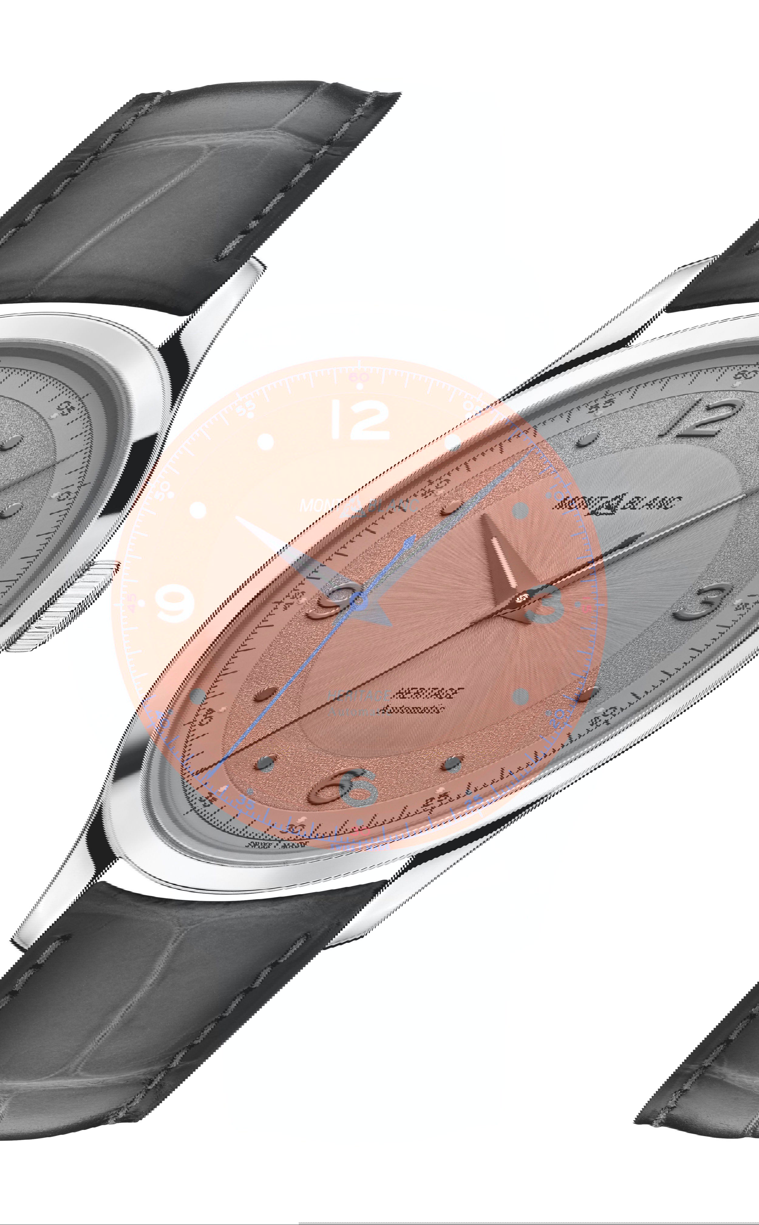 Montblanc Heritage Automatic luxury timepiece - detailed view