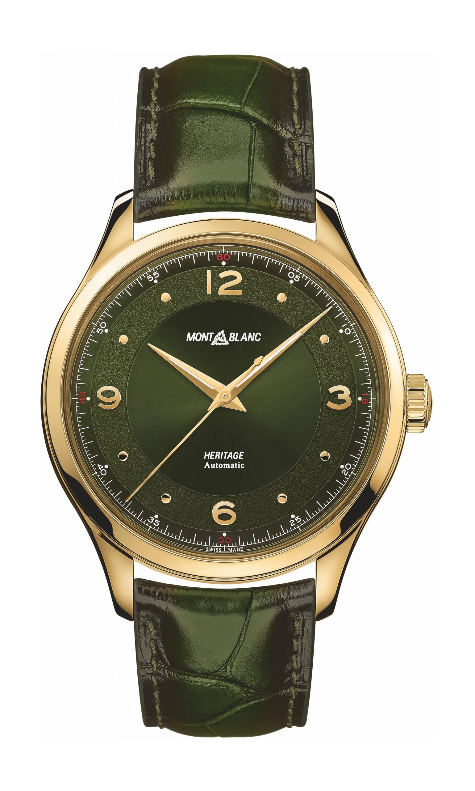 Montblanc Heritage Automatic luxury timepiece - detailed view