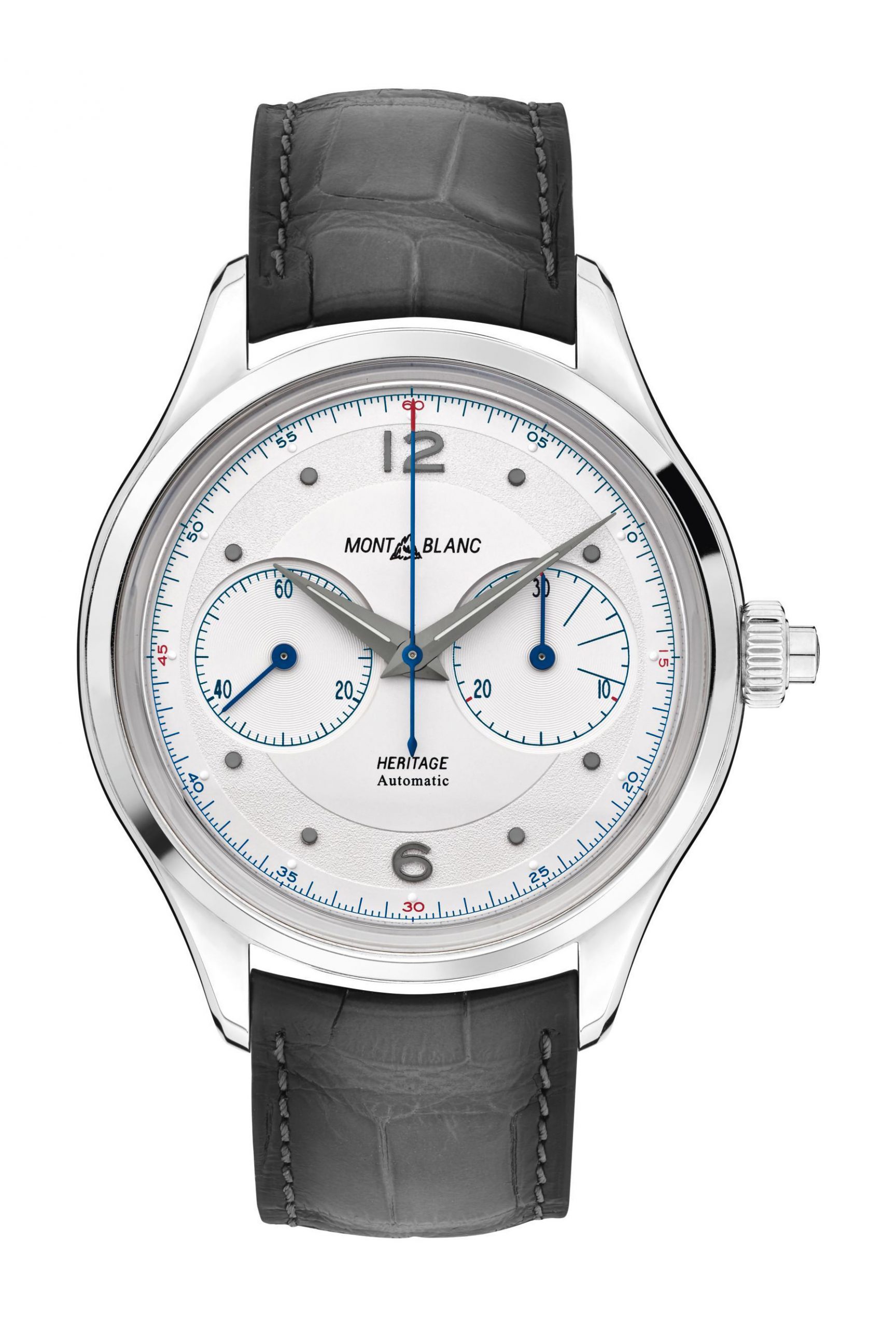 Montblanc Heritage Monopusher Chronograph luxury timepiece - detailed view
