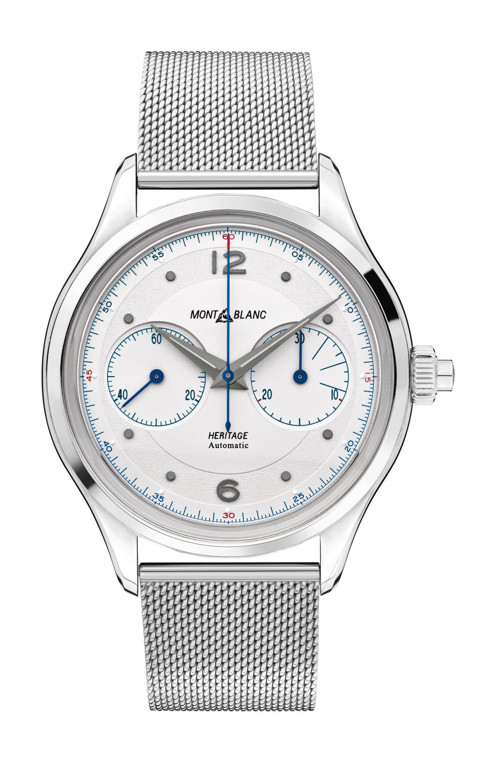 Montblanc Heritage Monopusher Chronograph luxury timepiece - detailed view