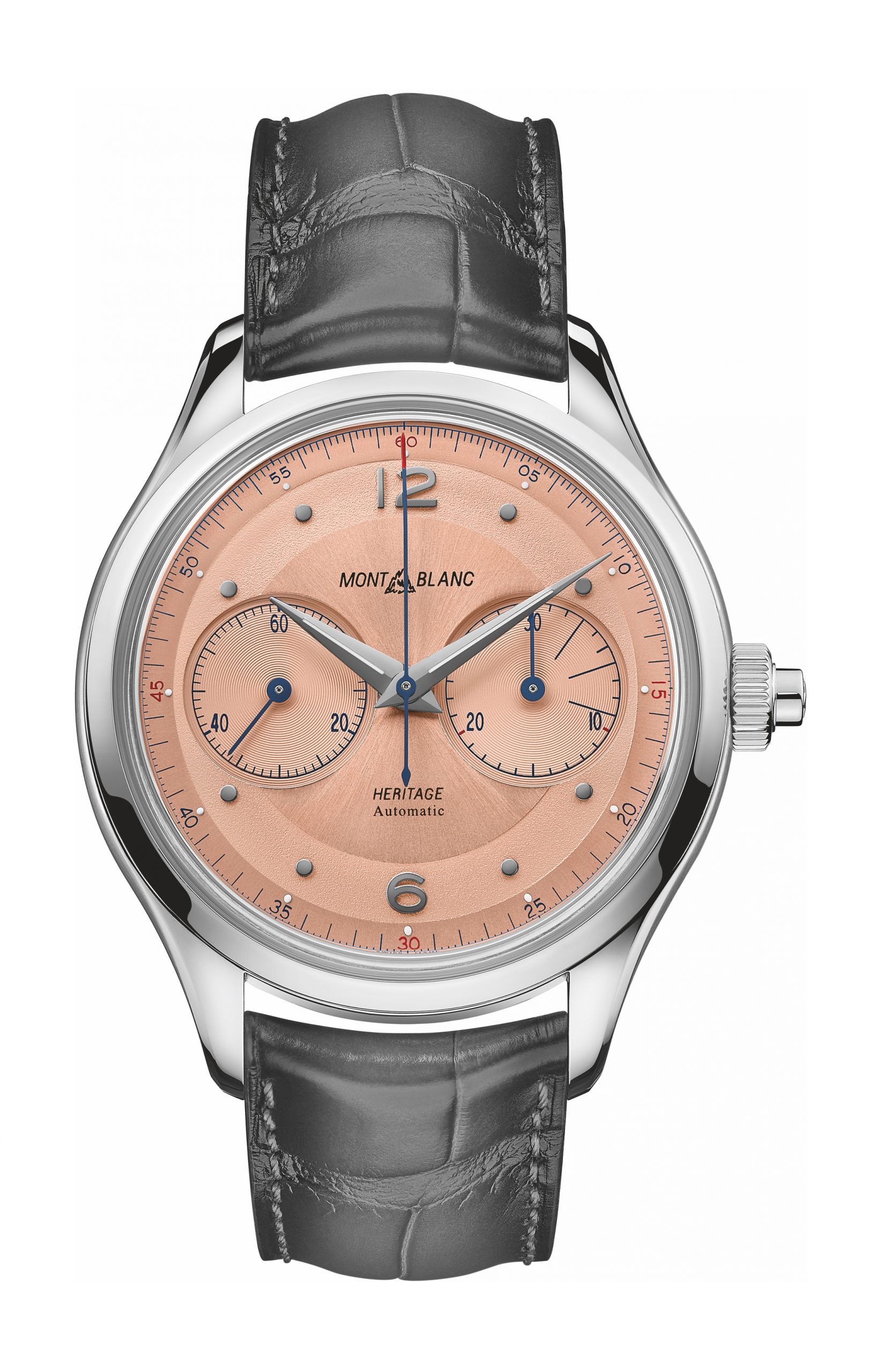 Montblanc Heritage Monopusher Chronograph luxury timepiece - detailed view