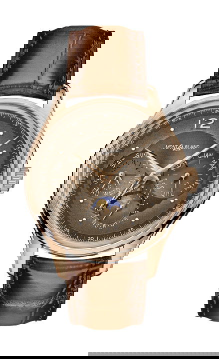 Montblanc Heritage Perpetual Calendar Limited Edition 100 luxury timepiece - detailed view