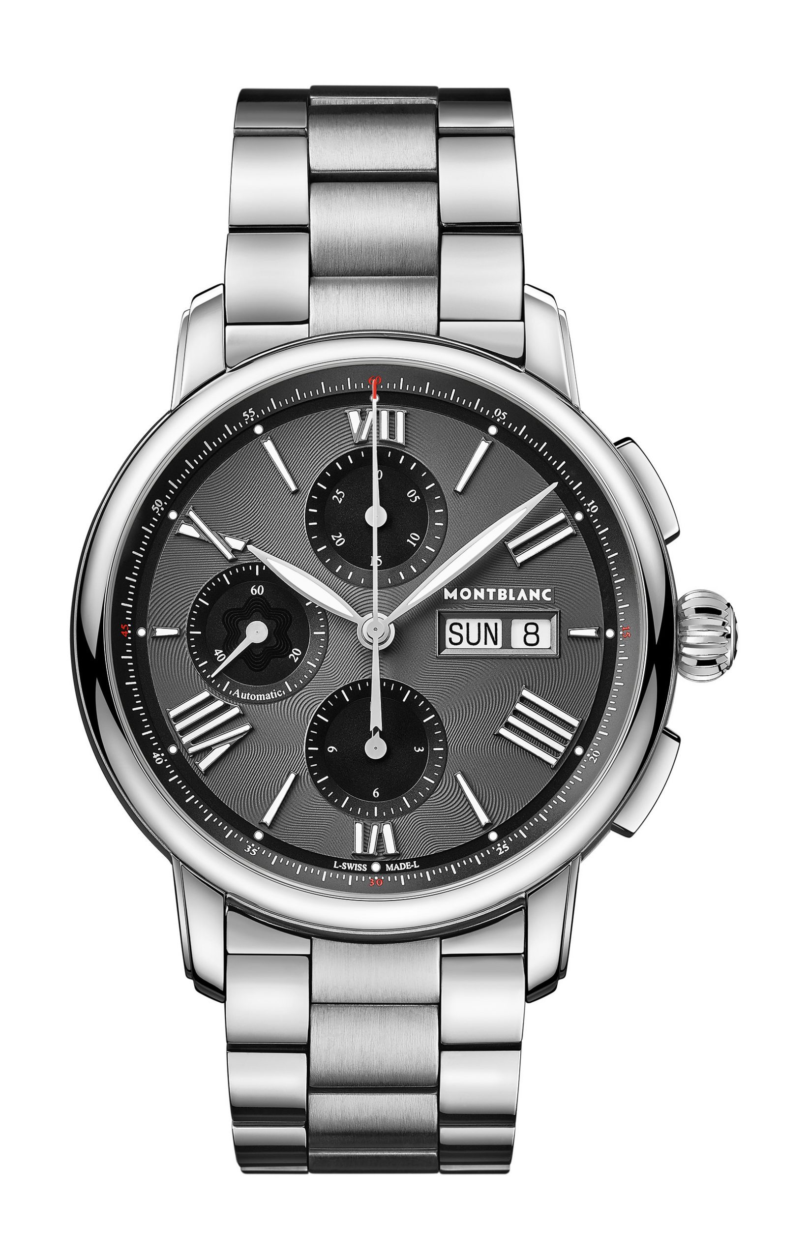 Montblanc Star Legacy Cronograph Day date luxury timepiece - detailed view