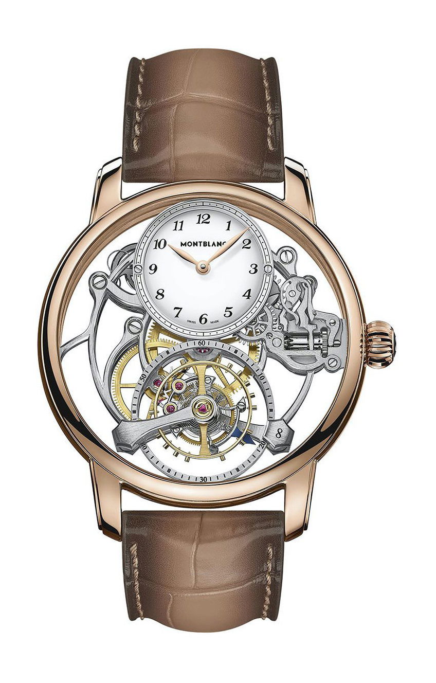 Montblanc Star Legacy Exo Tourbillon Skeleton LE 8 luxury timepiece - detailed view