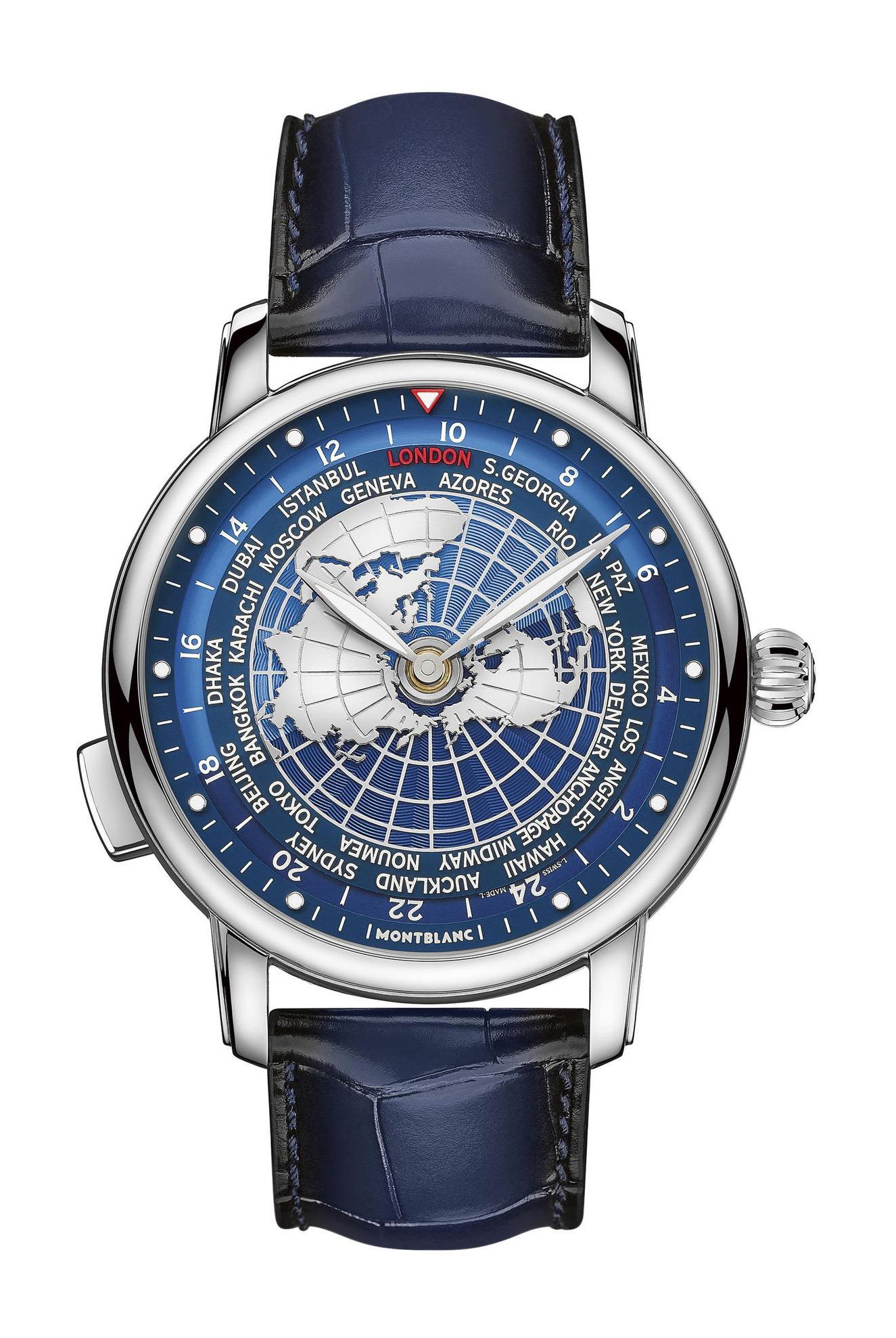 Montblanc Star Legacy Orbis Terrarum luxury timepiece - detailed view