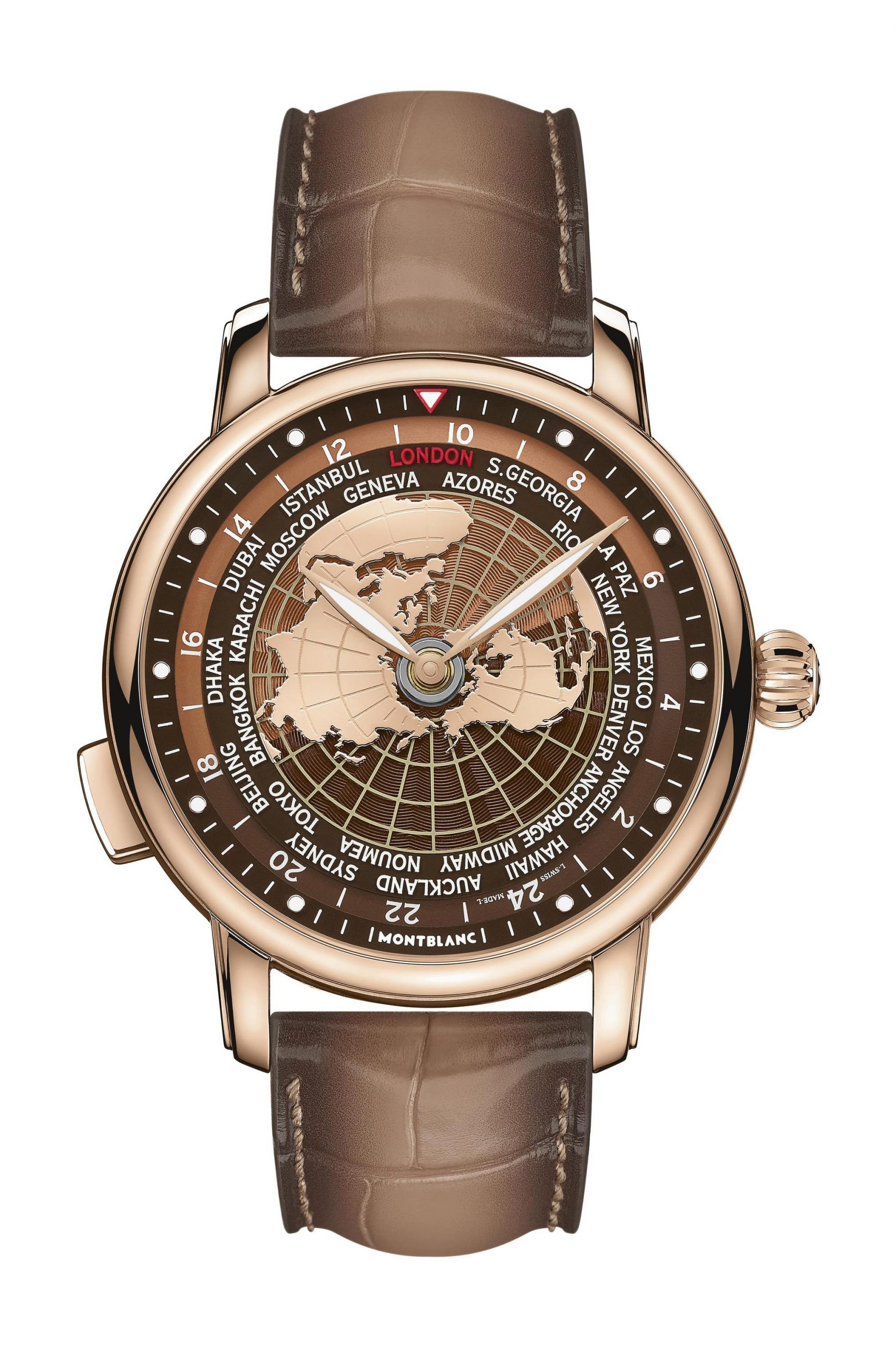Montblanc Star Legacy Orbis Terrarum luxury timepiece - detailed view