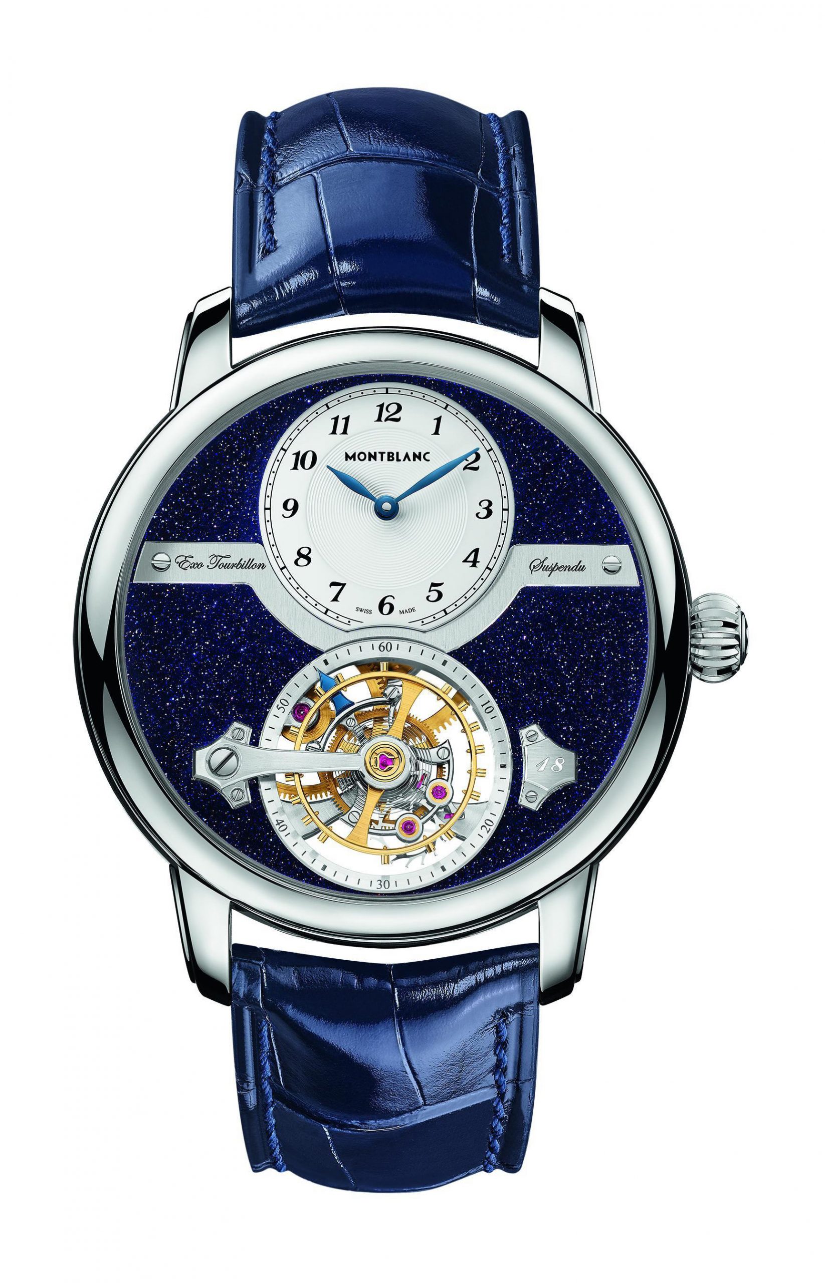 Montblanc Star Legacy Suspended Exo Tourbillon Limited Edition 18 luxury timepiece - detailed view