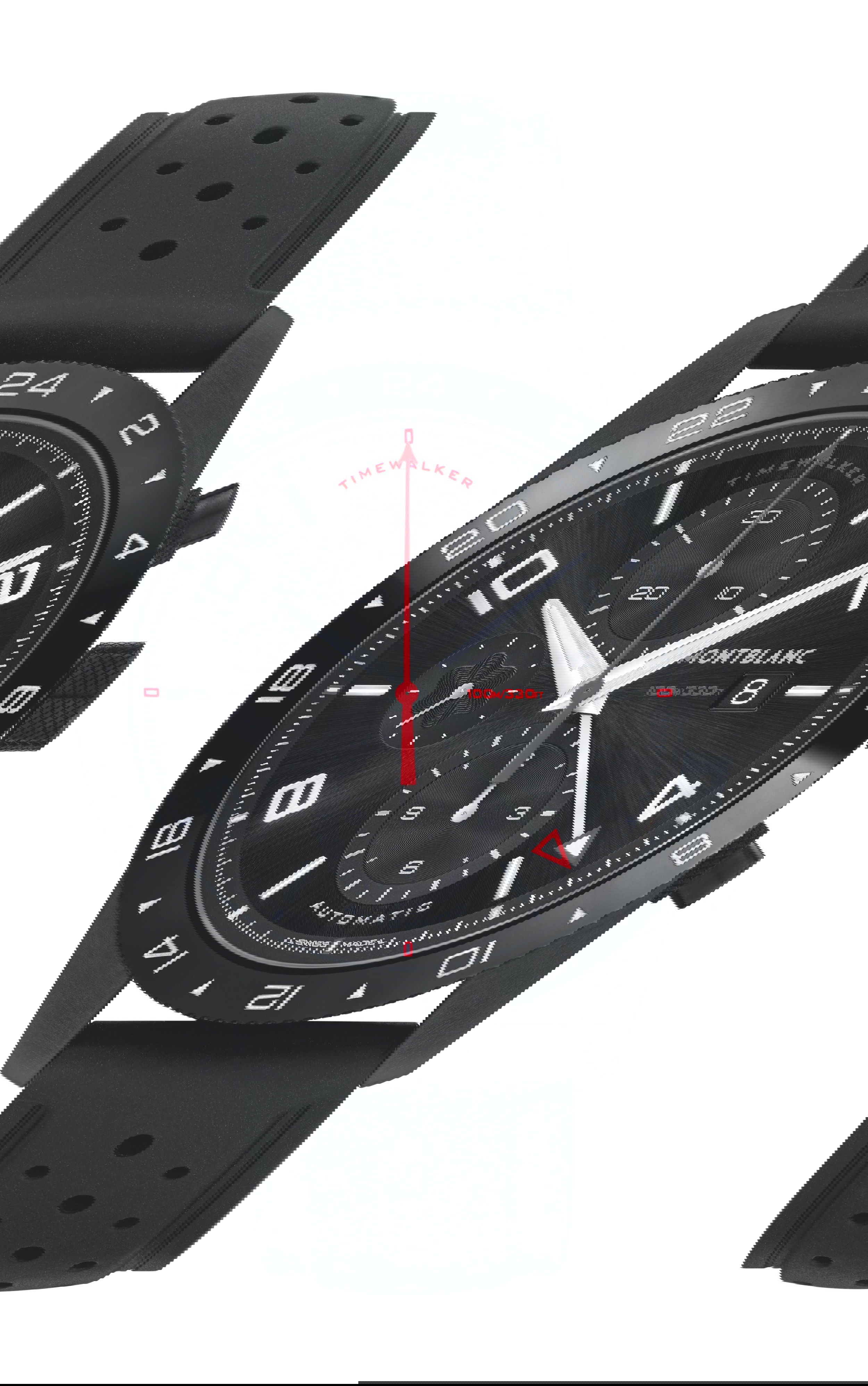 Montblanc TimeWalker Chronograph UTC luxury timepiece - detailed view